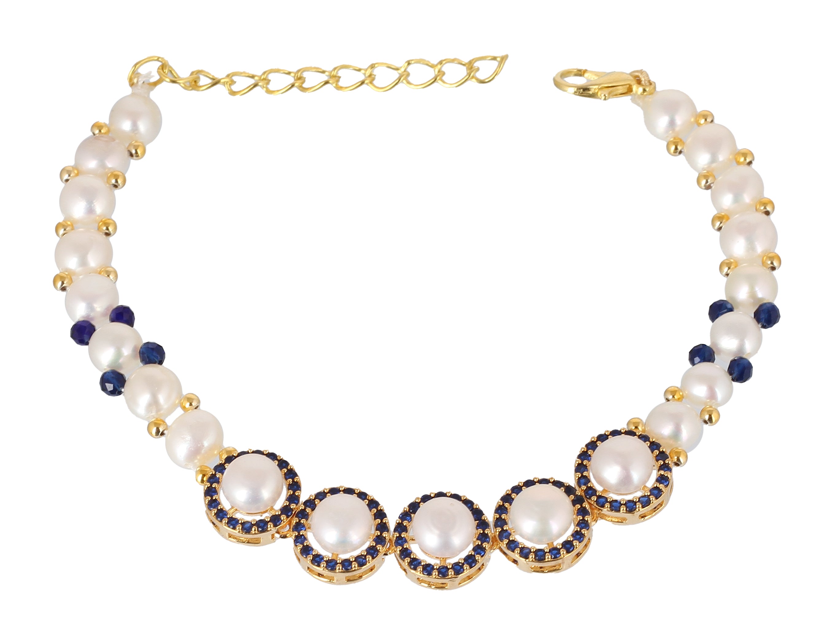 Real Natural Fresh Water Pearl Bracelet With Certificate(D.No ADBLS335)