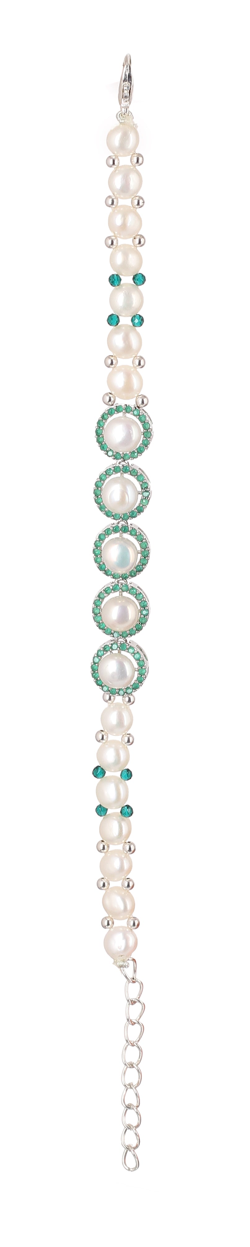Real Natural Fresh Water Pearl Bracelet With Certificate(D.No ADBLS339)