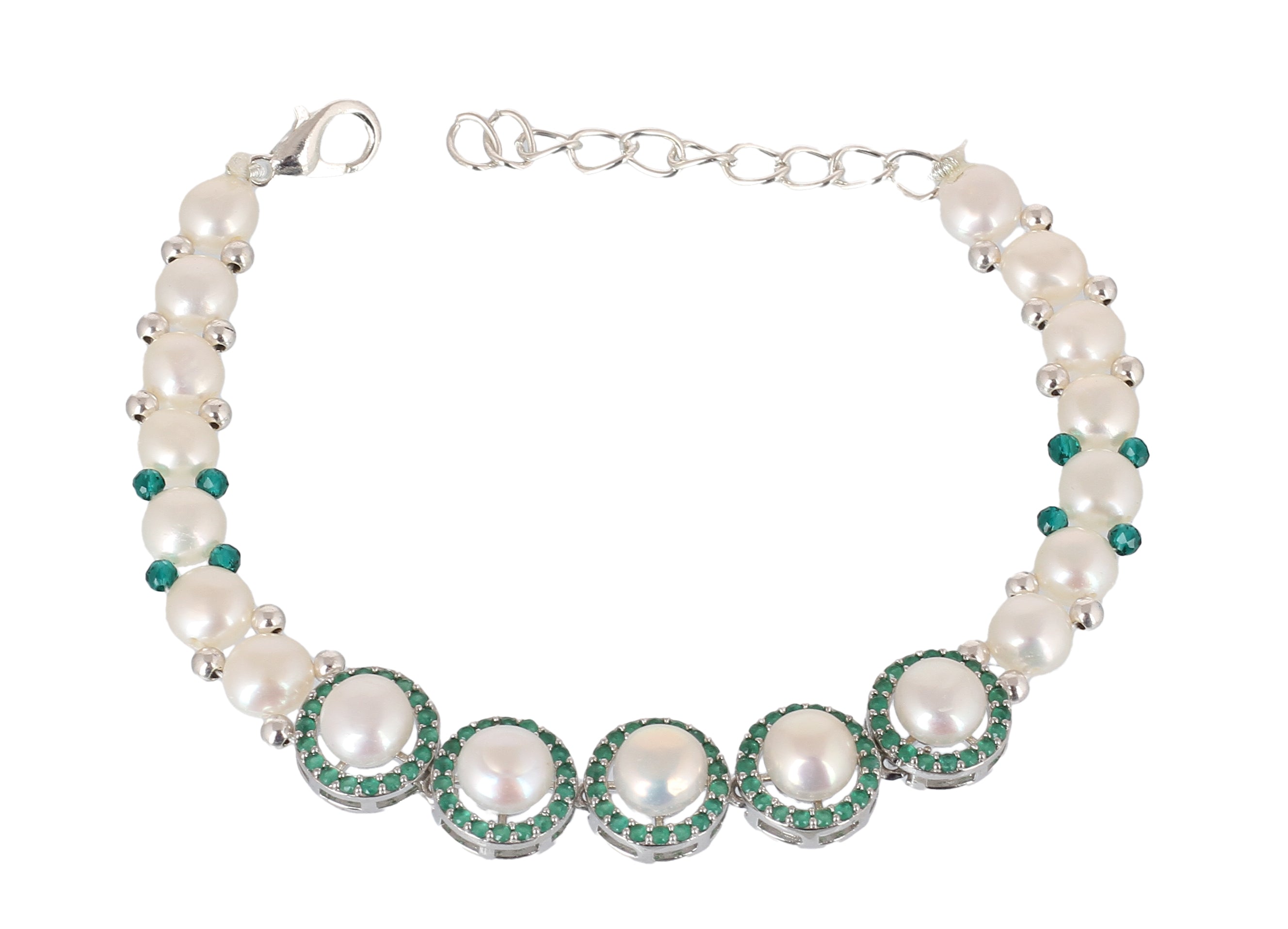 Real Natural Fresh Water Pearl Bracelet With Certificate(D.No ADBLS339)