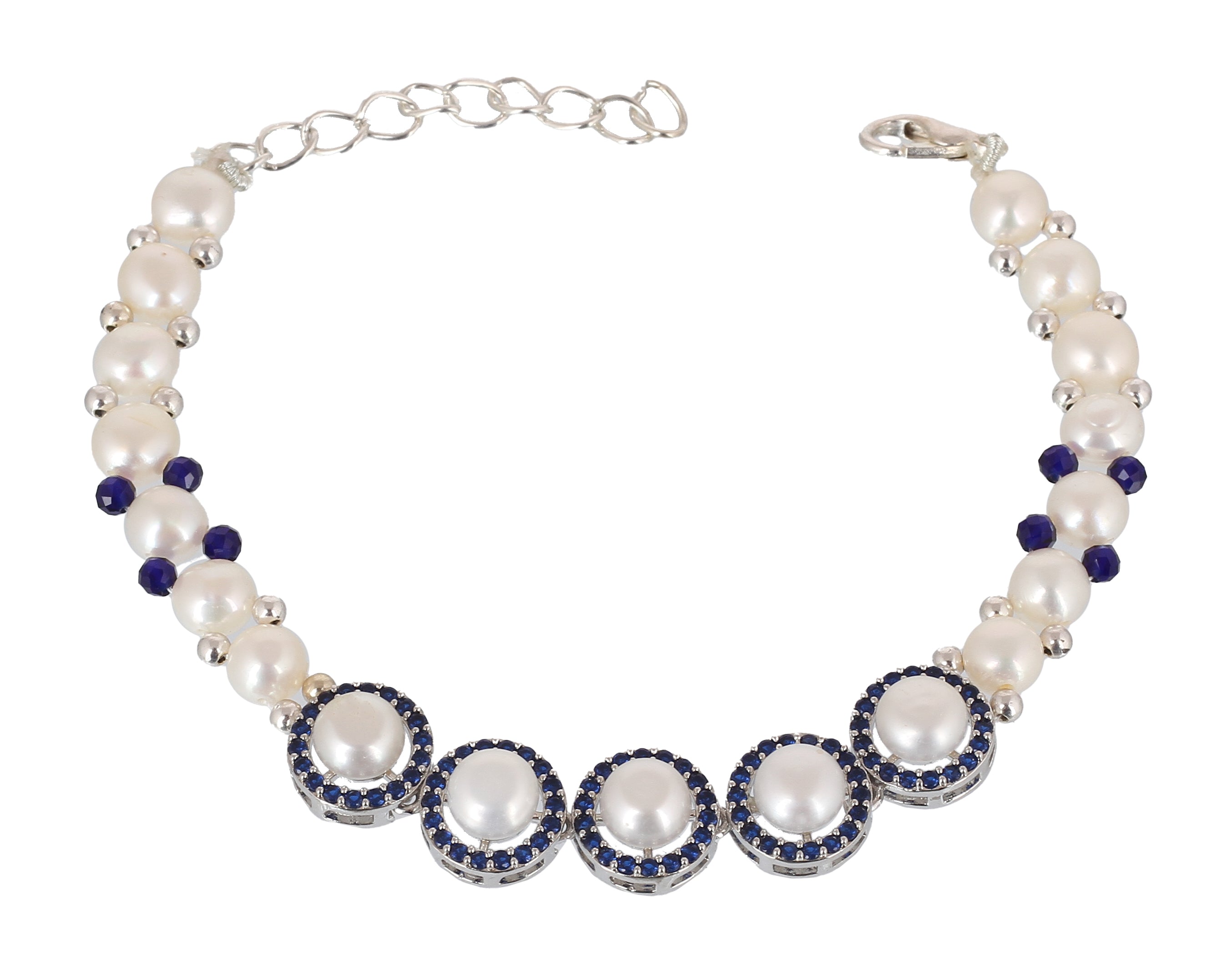Real Natural Fresh Water Pearl Bracelet With Certificate(D.No ADBLS340)