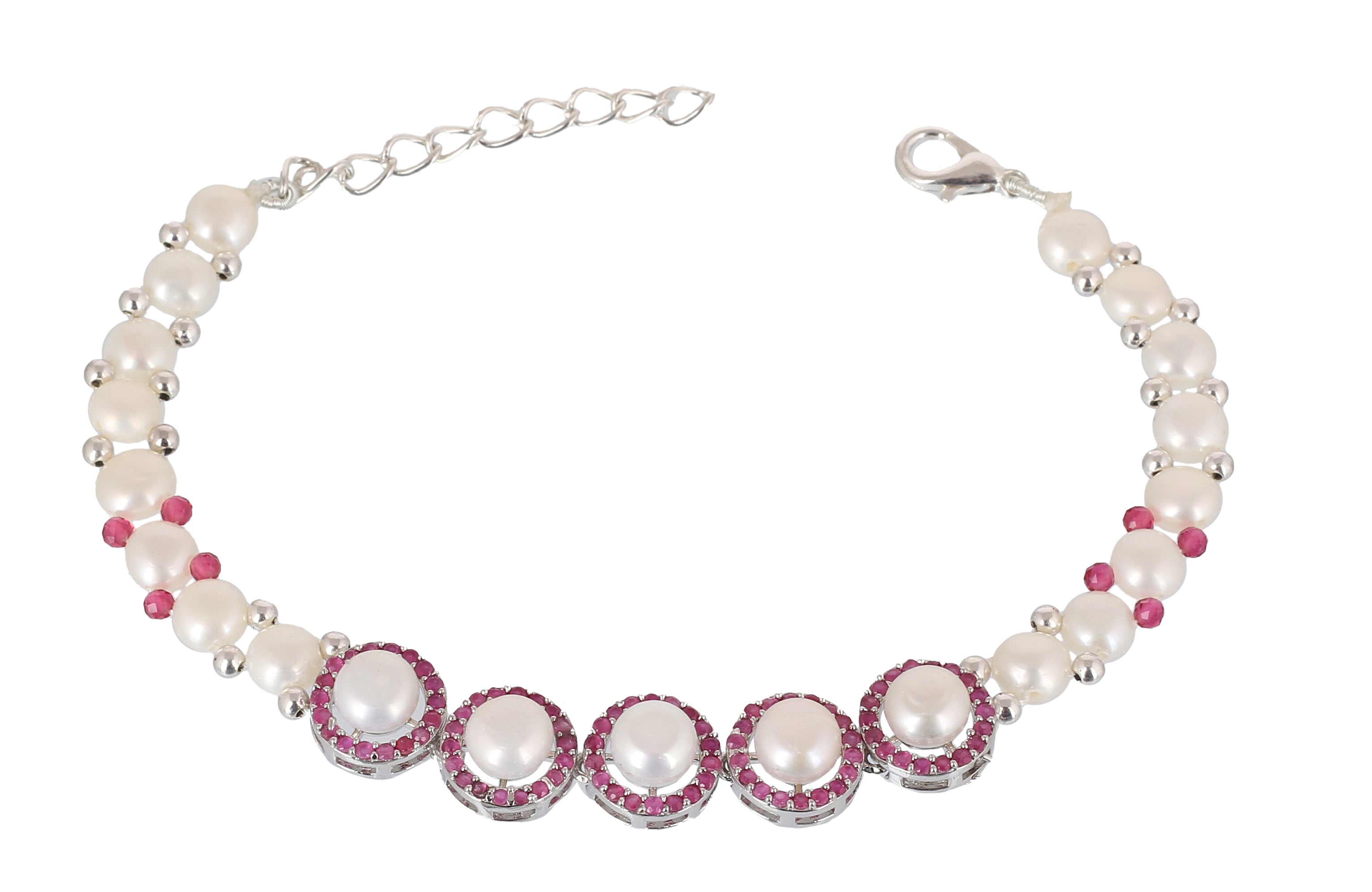 Real Natural Fresh Water Pearl Bracelet With Certificate(D.No ADBLS342)