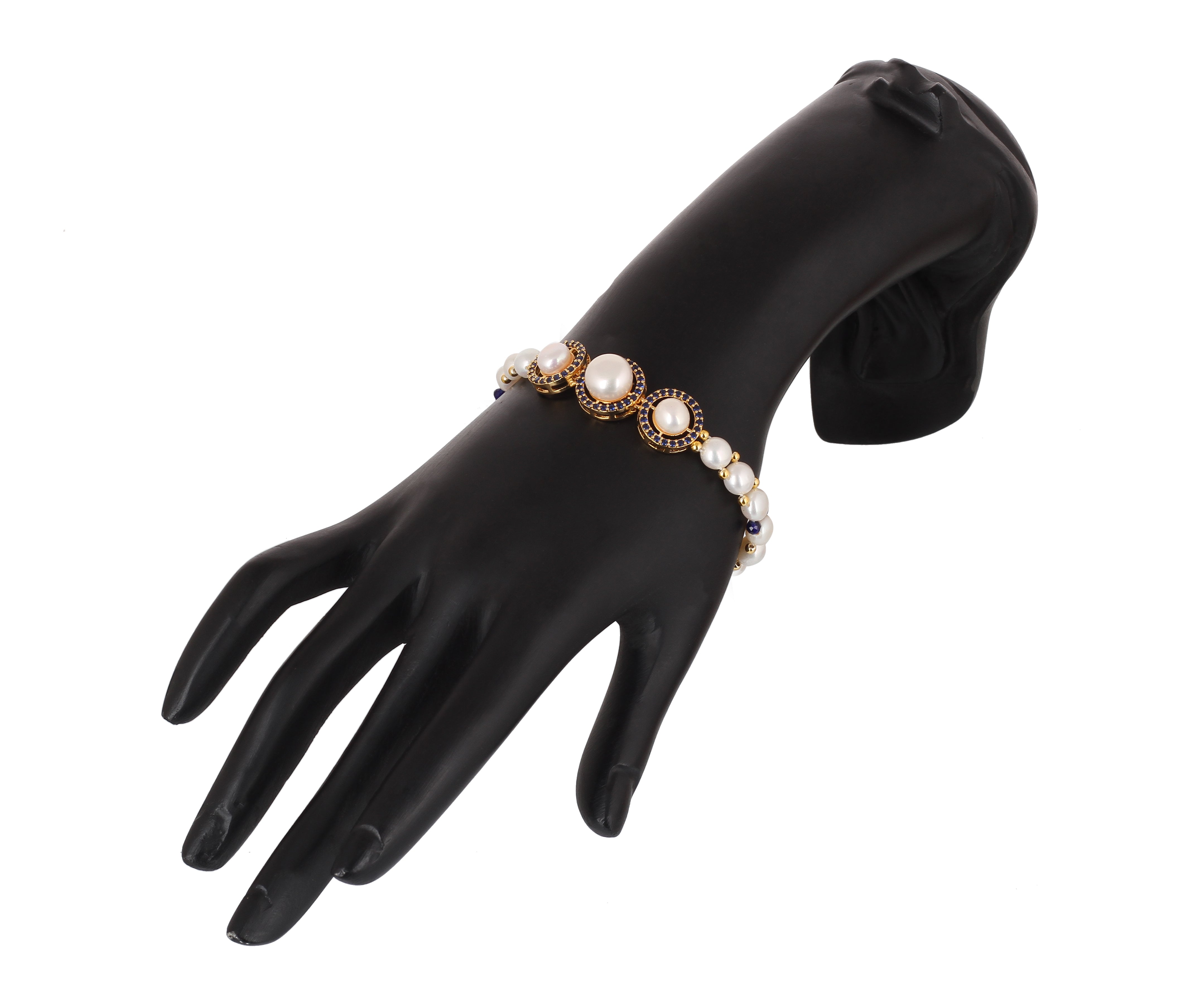 Real Natural Fresh Water Pearl Bracelet With Certificate(D.No ADBLS343)