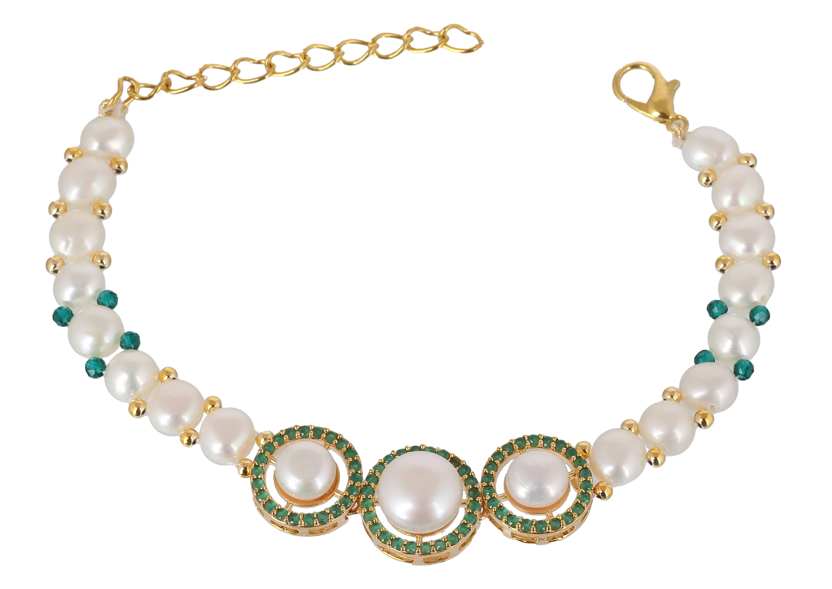 Real Natural Fresh Water Pearl Bracelet With Certificate(D.No ADBLS344)