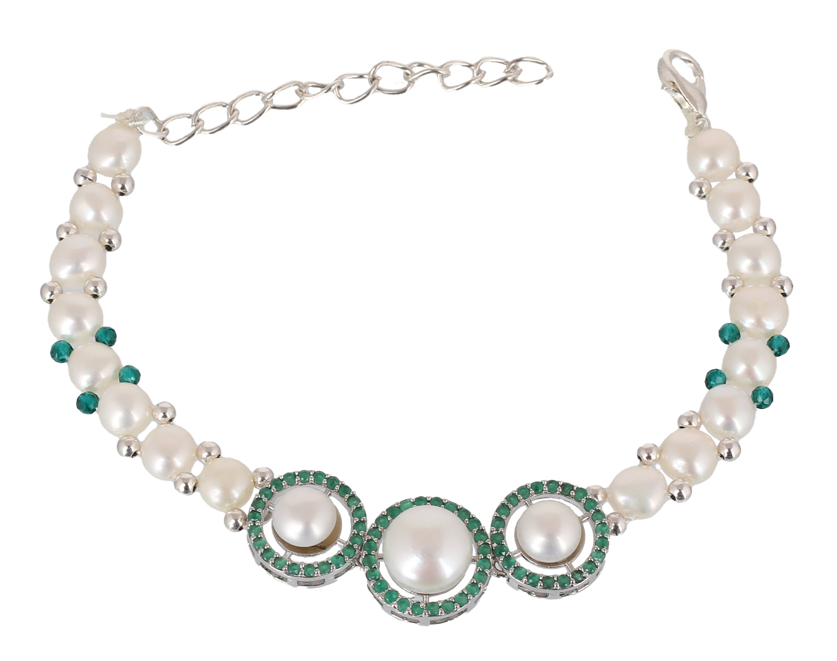 Real Natural Fresh Water Pearl Bracelet With Certificate(D.No ADBLS350)