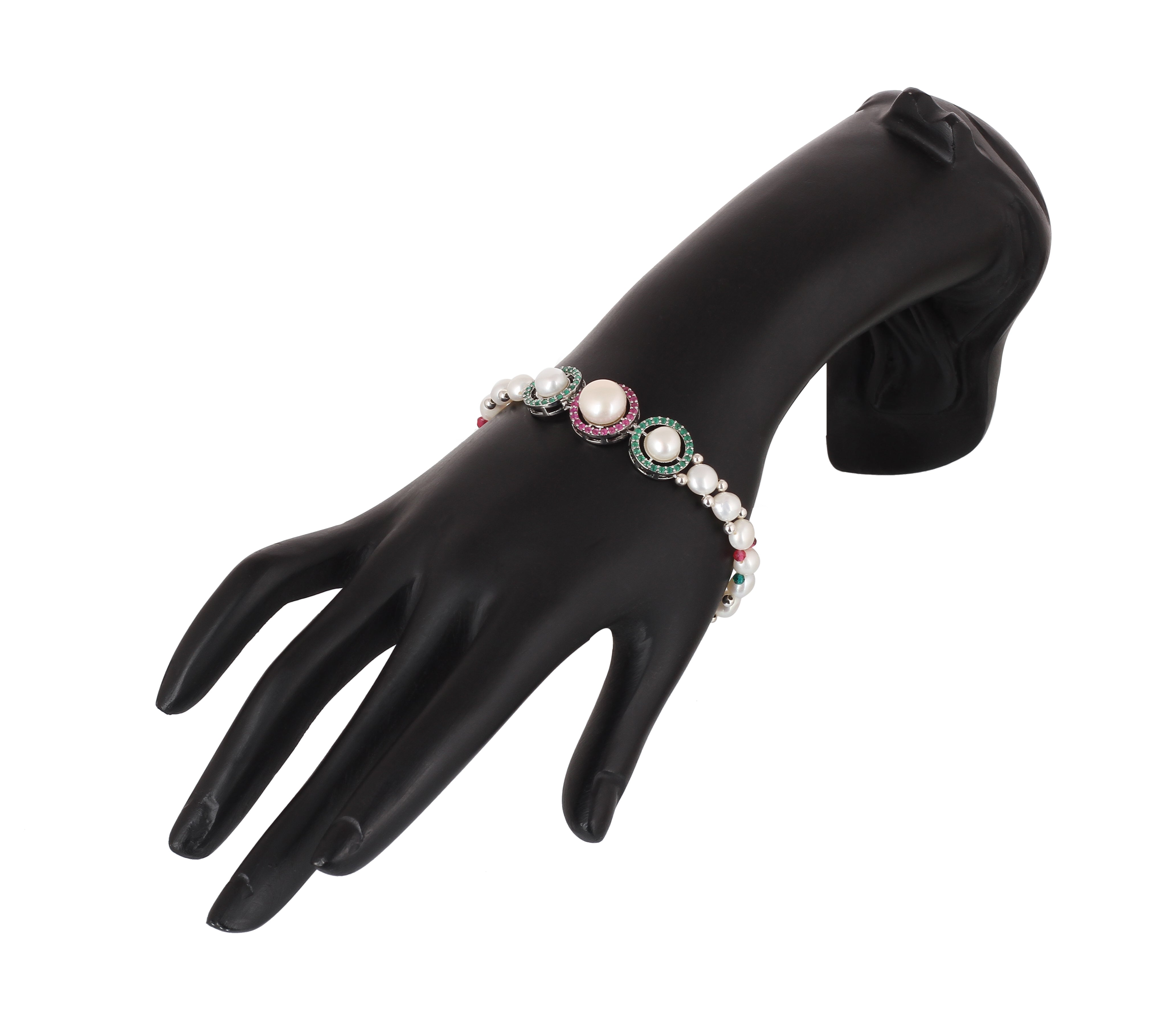 Real Natural Fresh Water Pearl Bracelet With Certificate(D.No ADBLS352)