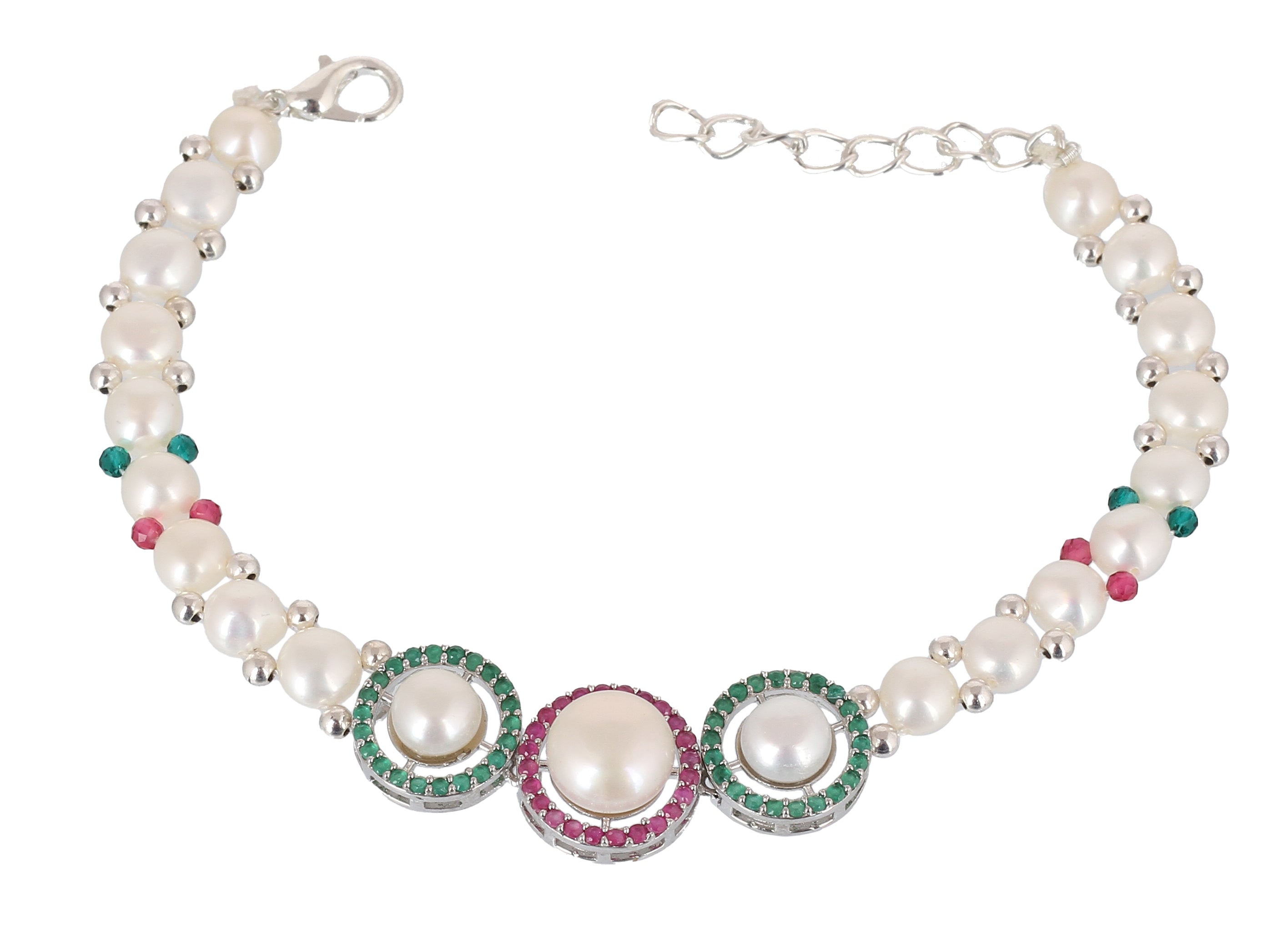 Real Natural Fresh Water Pearl Bracelet With Certificate(D.No ADBLS352)