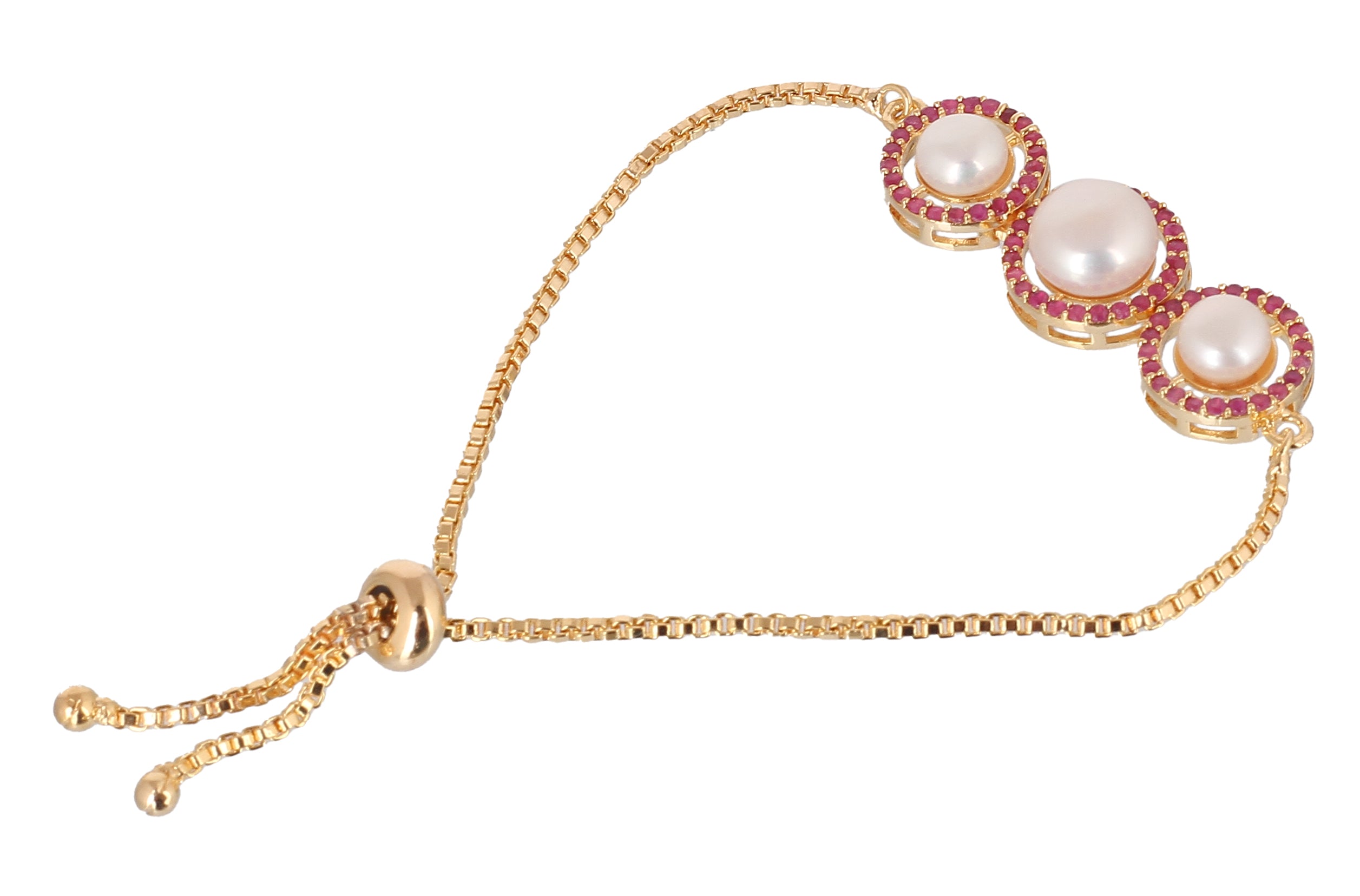 Real Natural Fresh Water Pearl Bracelet With Certificate(D.No ADBLS354)