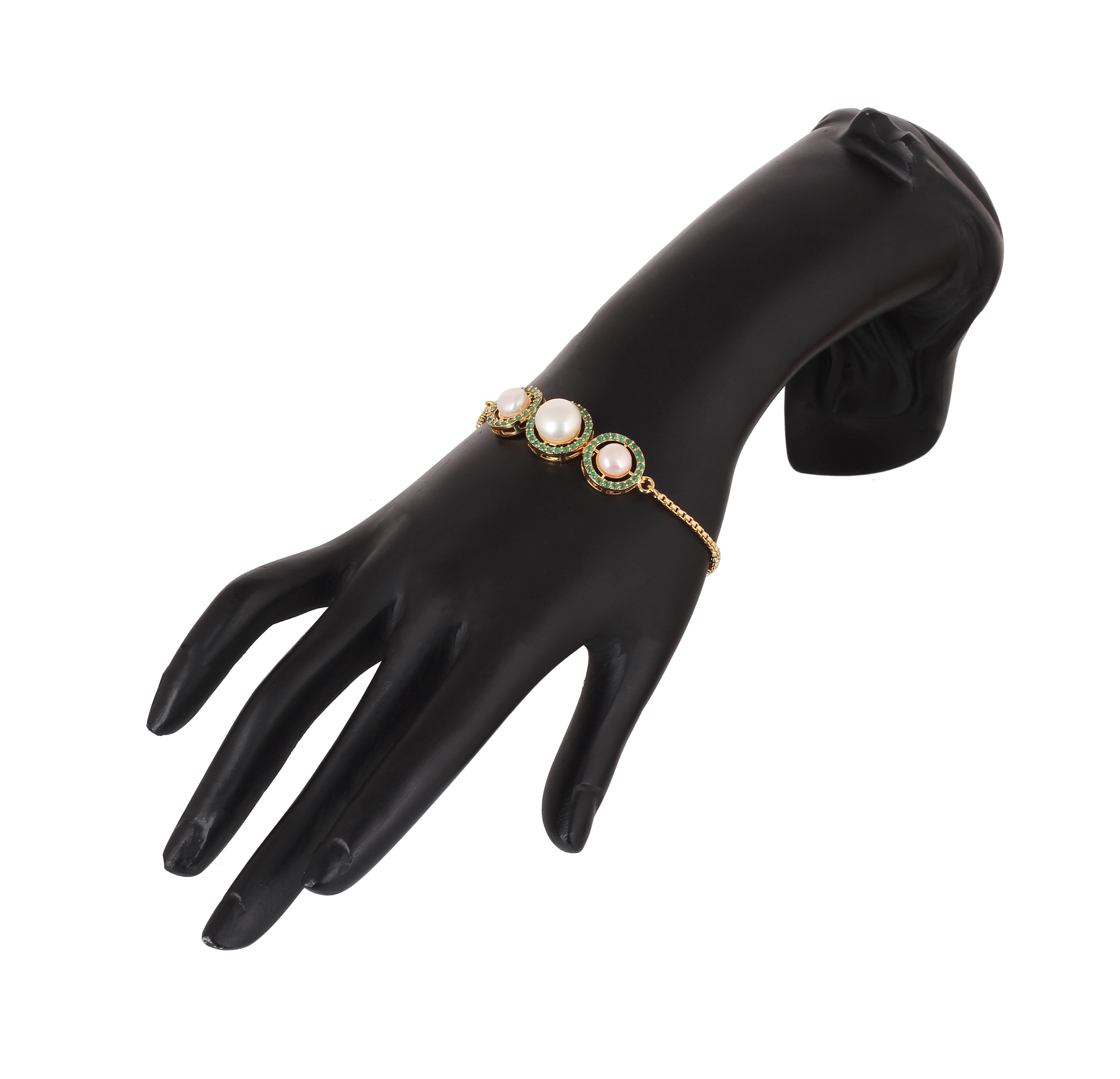 Real Natural Fresh Water Pearl Bracelet With Certificate(D.No ADBLS355)