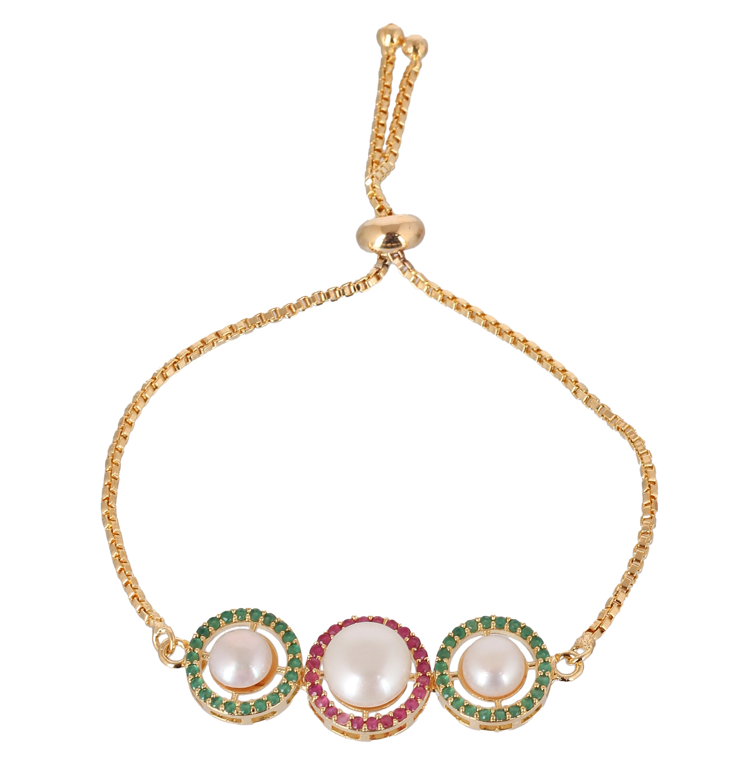 Real Natural Fresh Water Pearl Bracelet With Certificate(D.No ADBLS356)