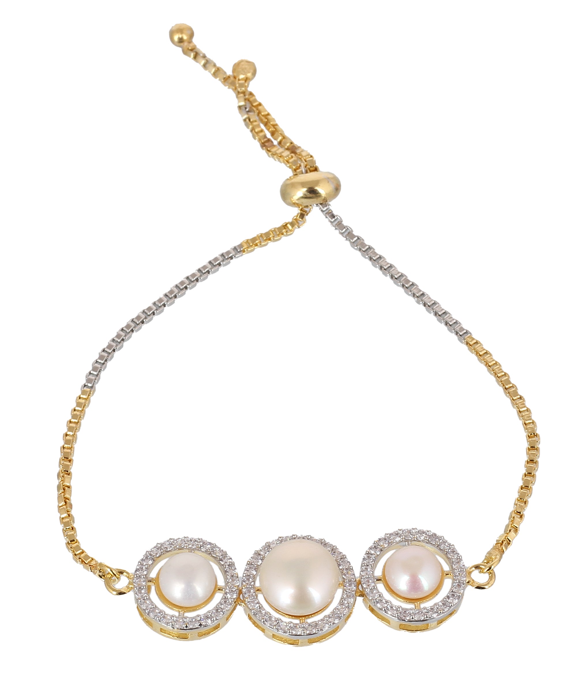 Real Natural Fresh Water Pearl Bracelet With Certificate(D.No ADBLS357)