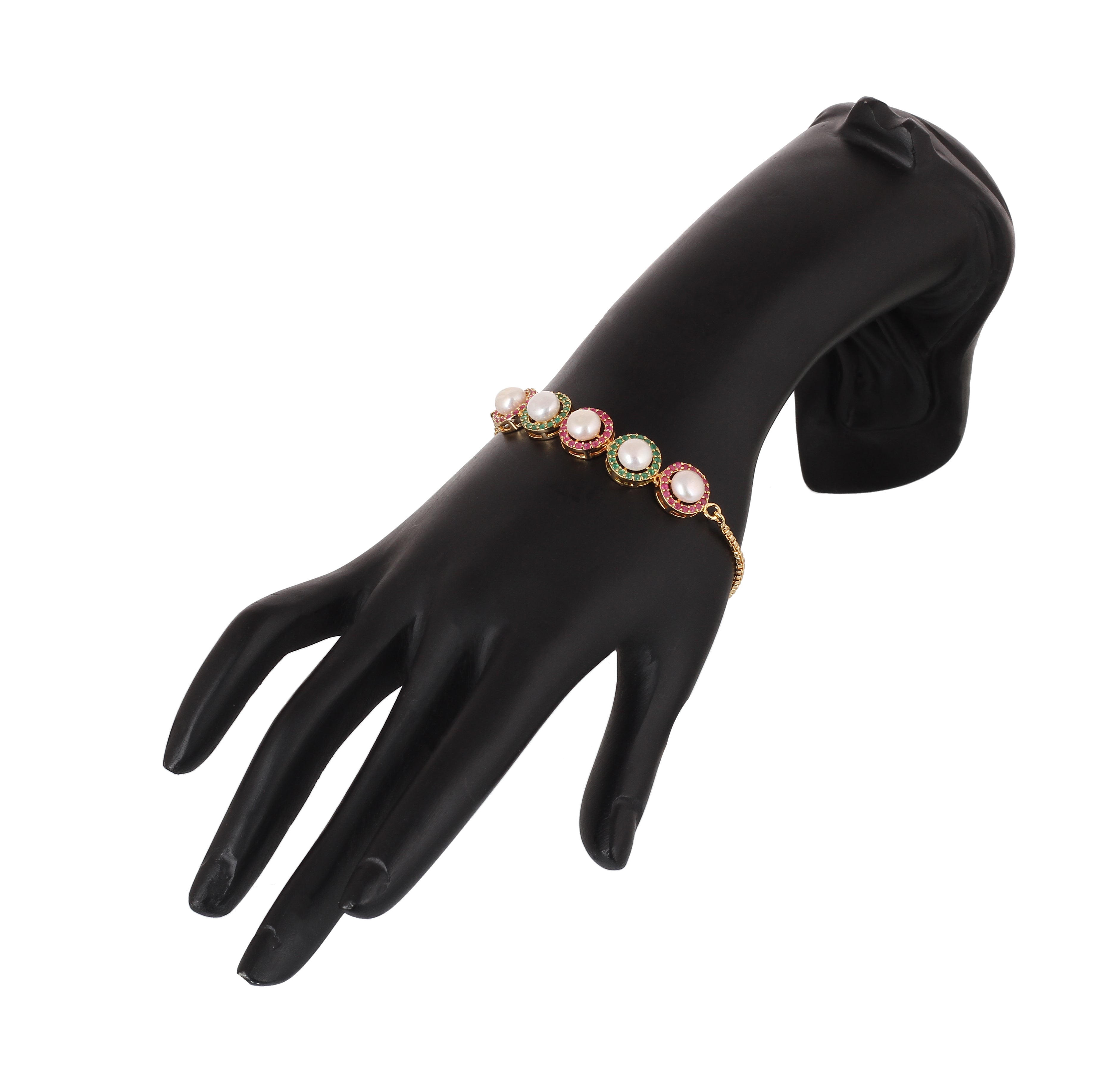 Real Natural Fresh Water Pearl Bracelet With Certificate(D.No ADBLS364)