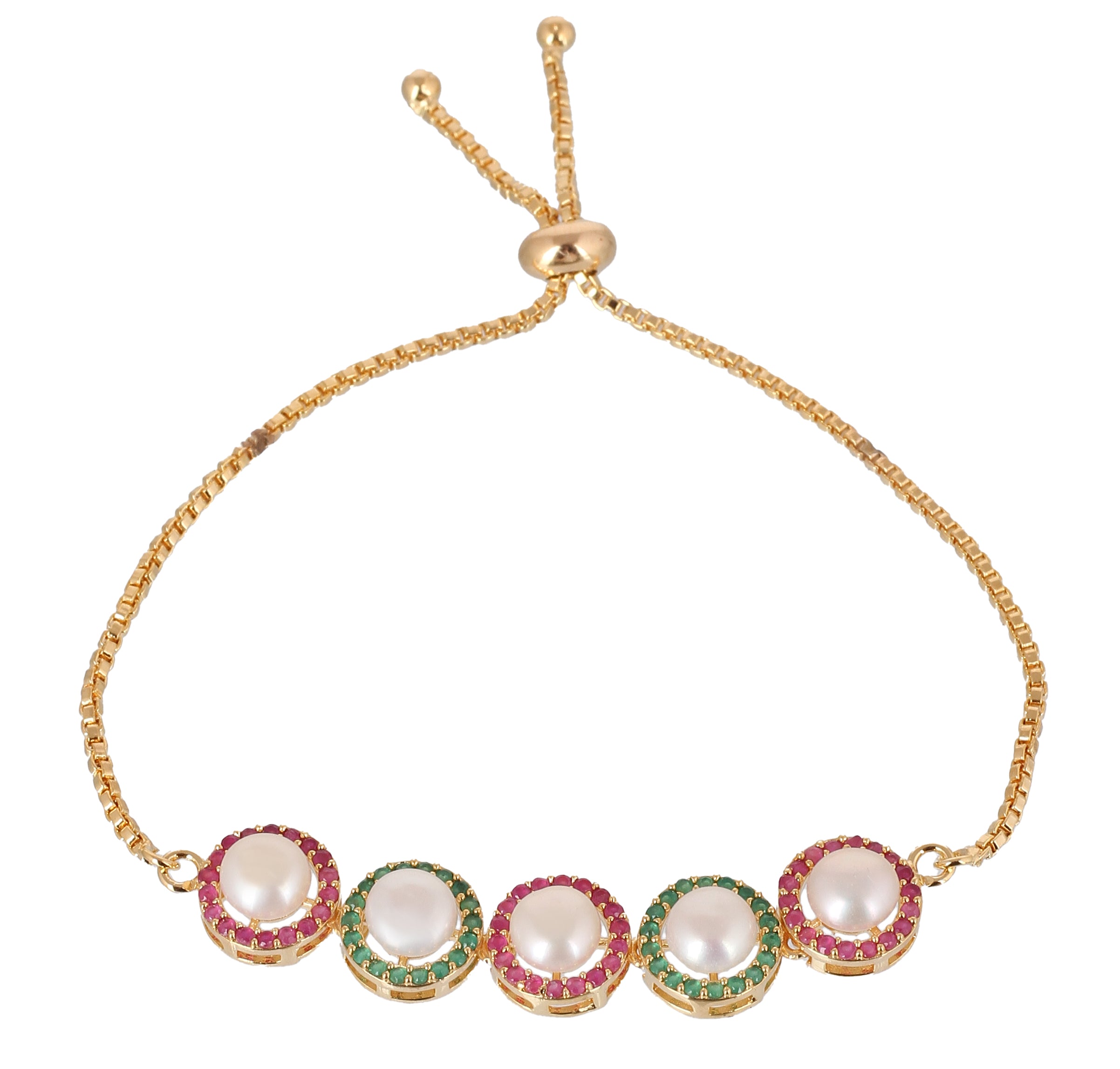 Real Natural Fresh Water Pearl Bracelet With Certificate(D.No ADBLS364)