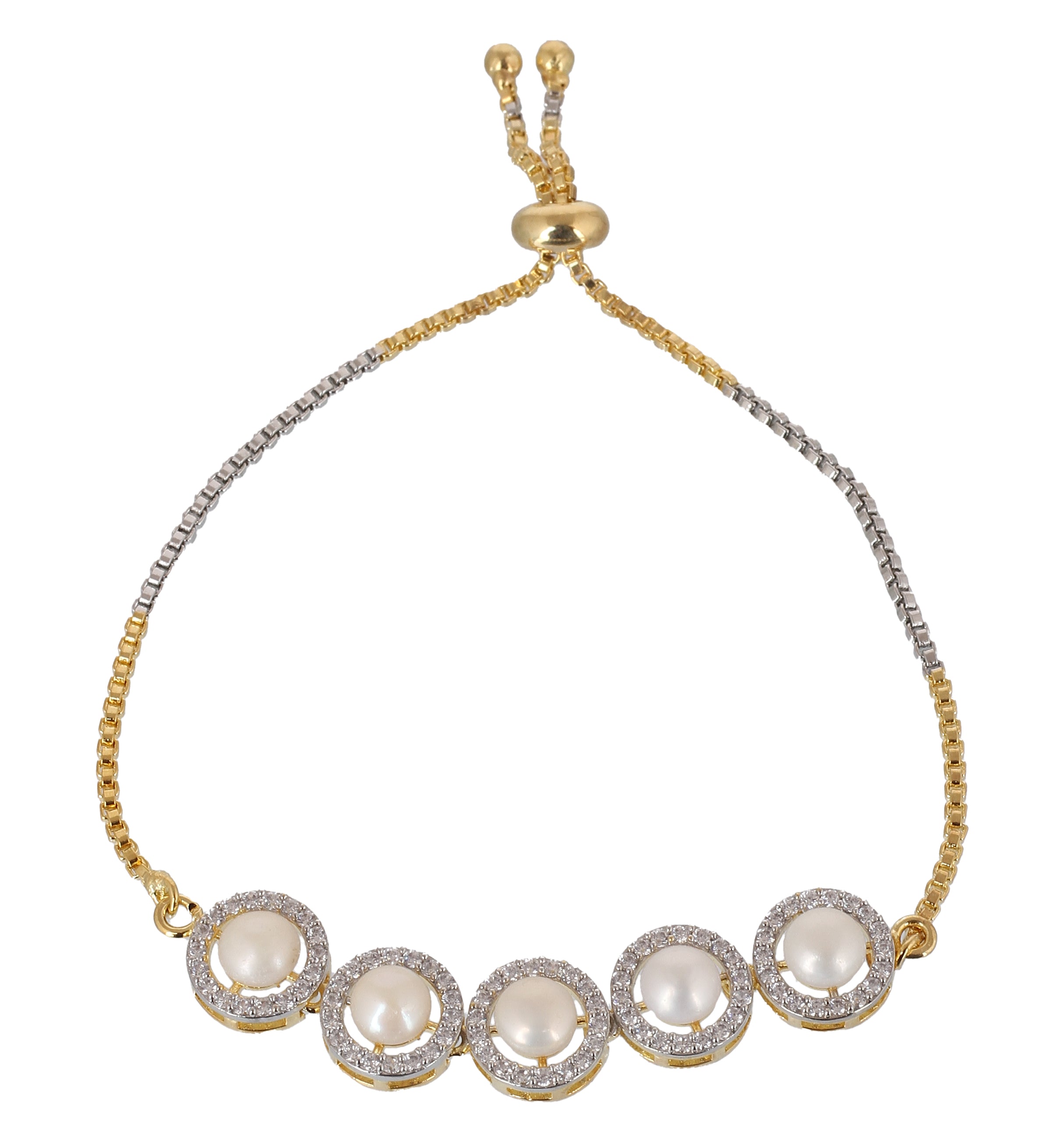 Real Natural Fresh Water Pearl Bracelet With Certificate(D.No ADBLS367)