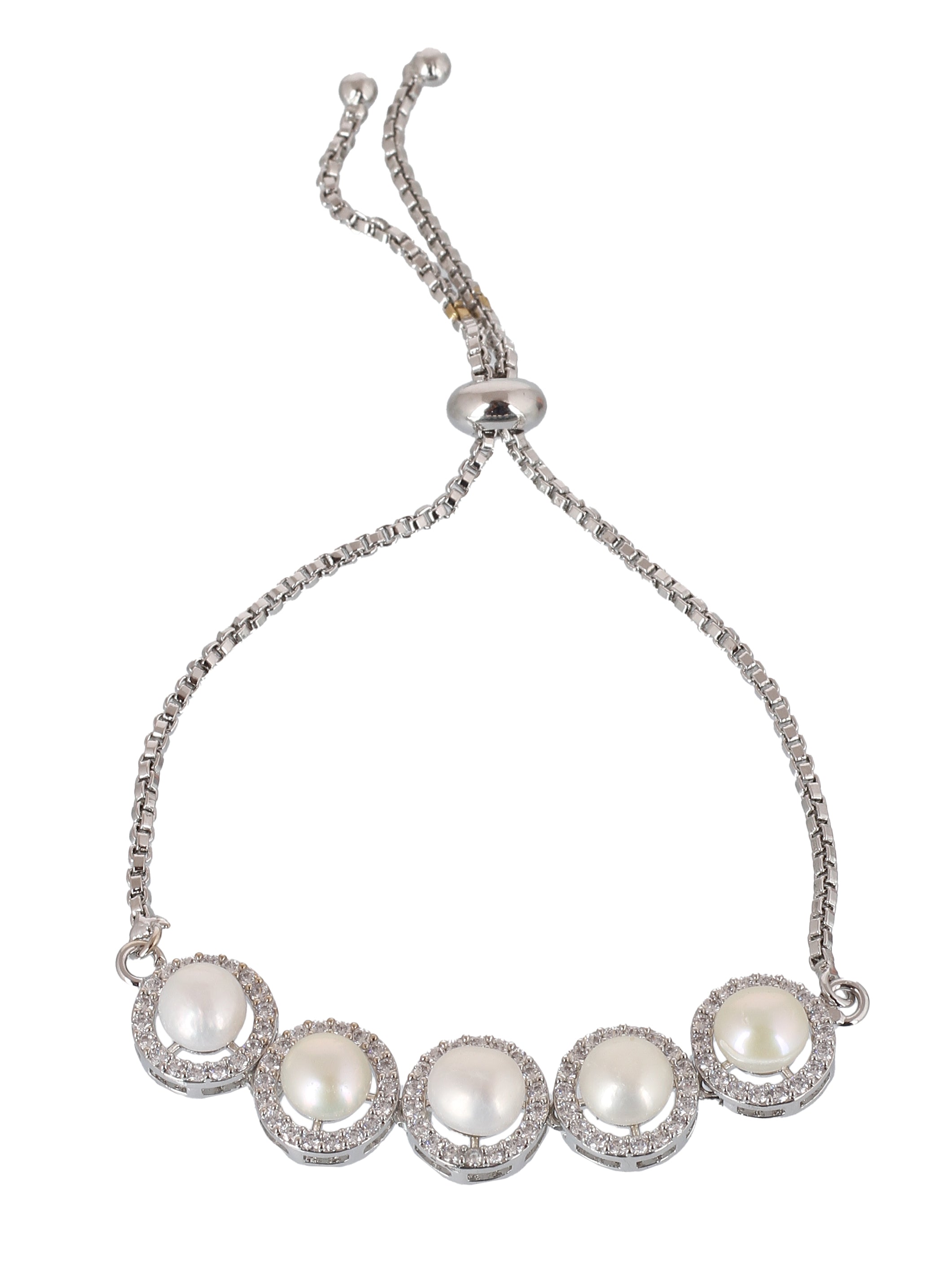 Real Natural Fresh Water Pearl Bracelet With Certificate(D.No ADBLS368)