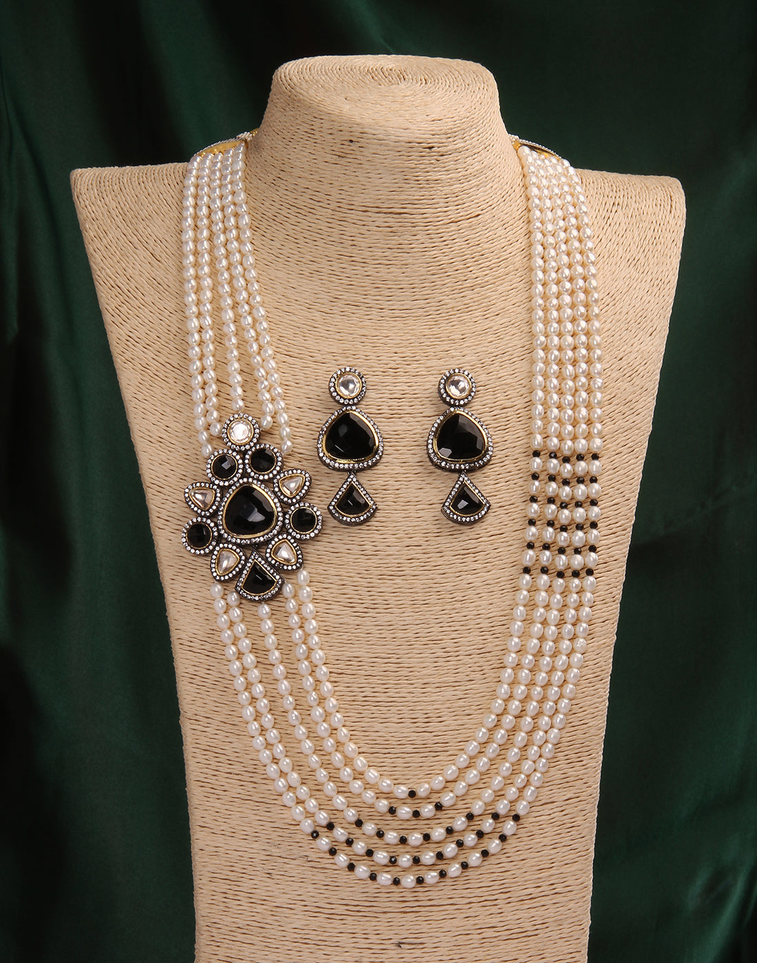 Real Natural Fresh Water Pearl Set With Certificate(D.No ADPRLS1135)