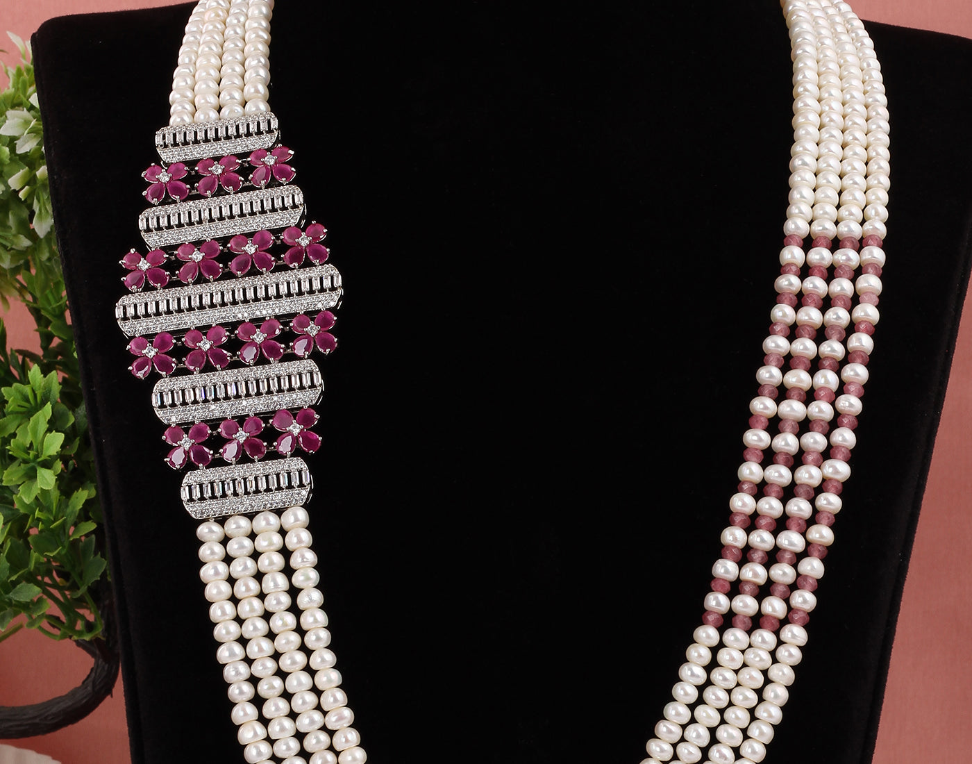 Real Natural Fresh Water Exclusive Pearl Set With Certificate(D.No ADPRLS1678)