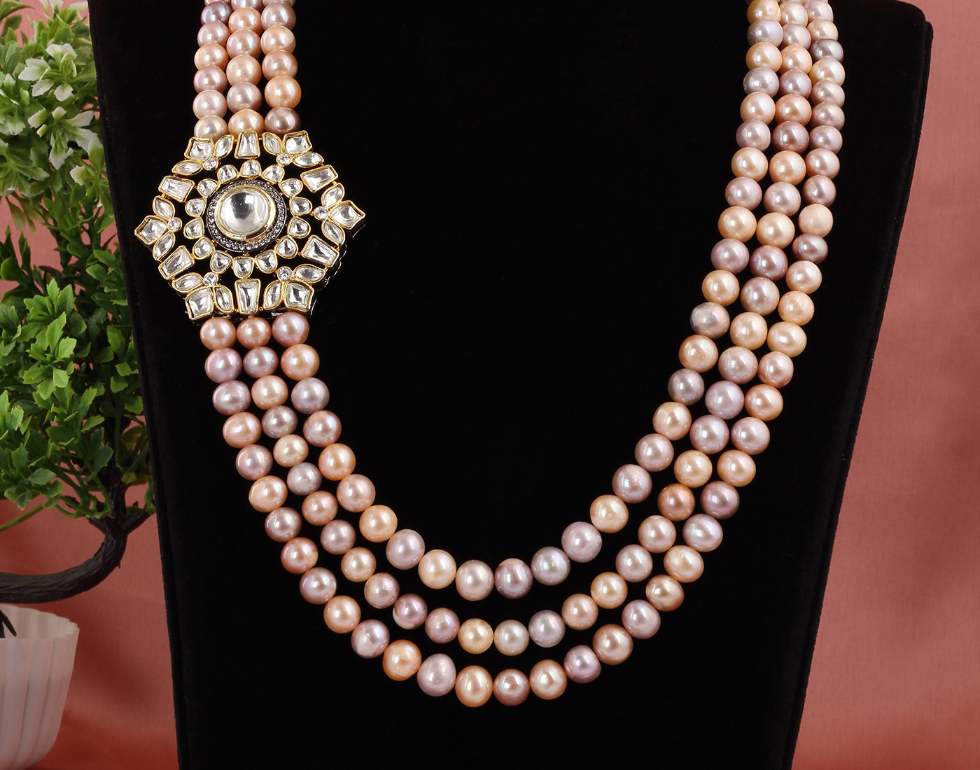 Real Natural Fresh Water Exclusive Pearl Set With Certificate(D.No ADPRLS1681)