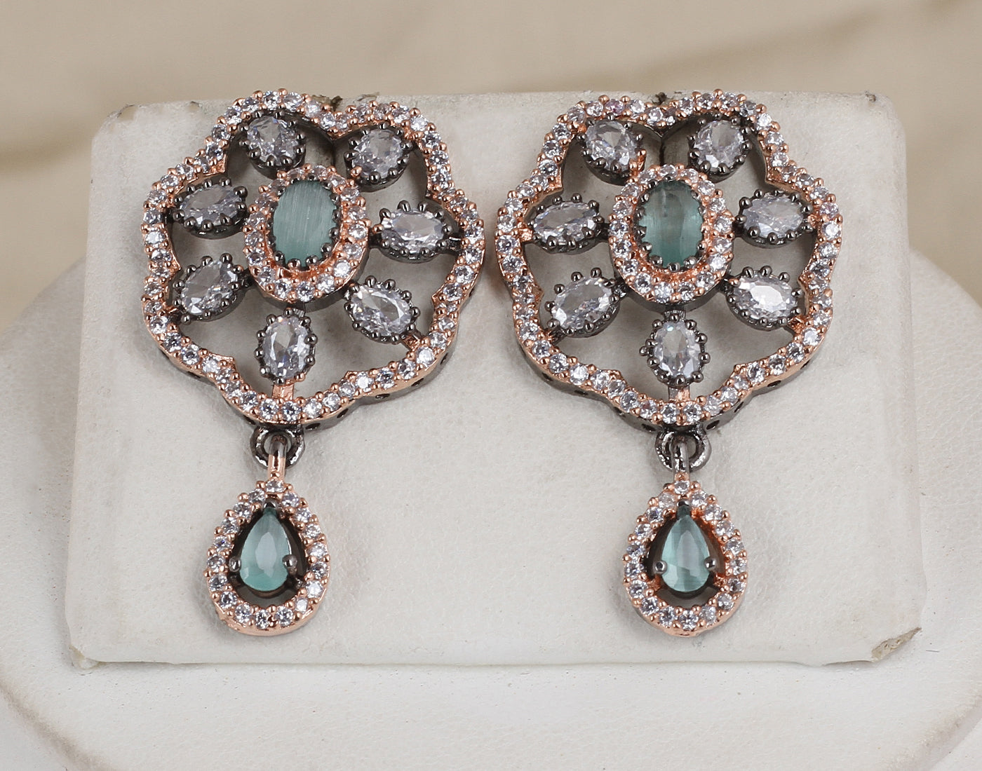 Natural Fresh Water Real Button Pearl Set With Certificate(D.No ADPRLS1691)