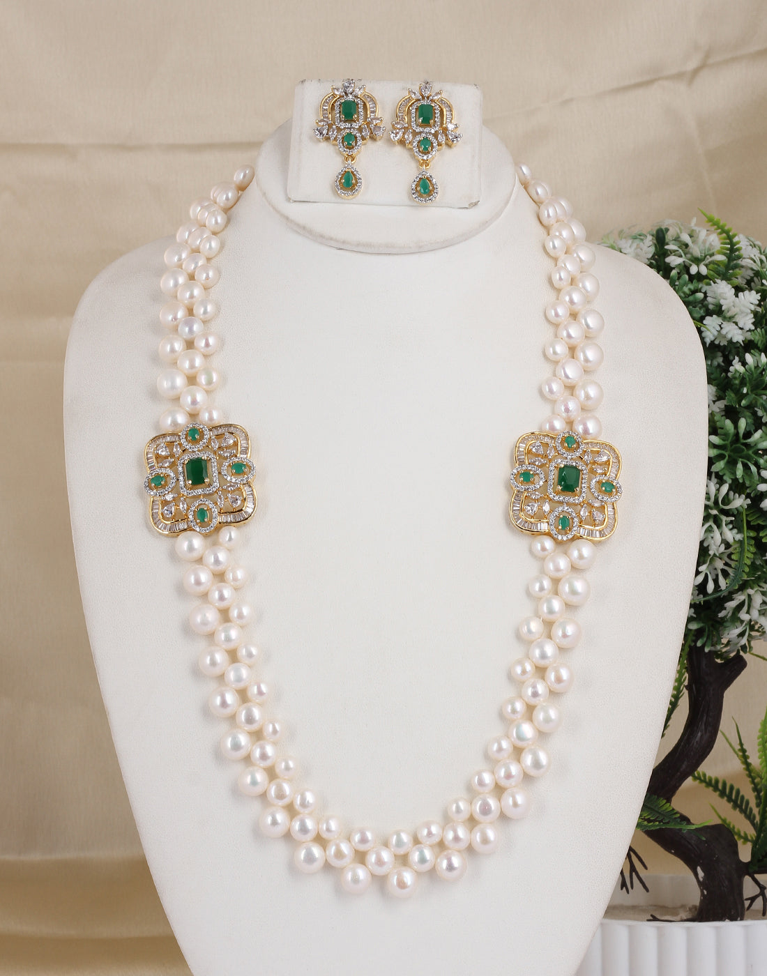Real Natural Fresh Water Exclusive Pearl Set With Certificate(D.No ADPRLS1700)