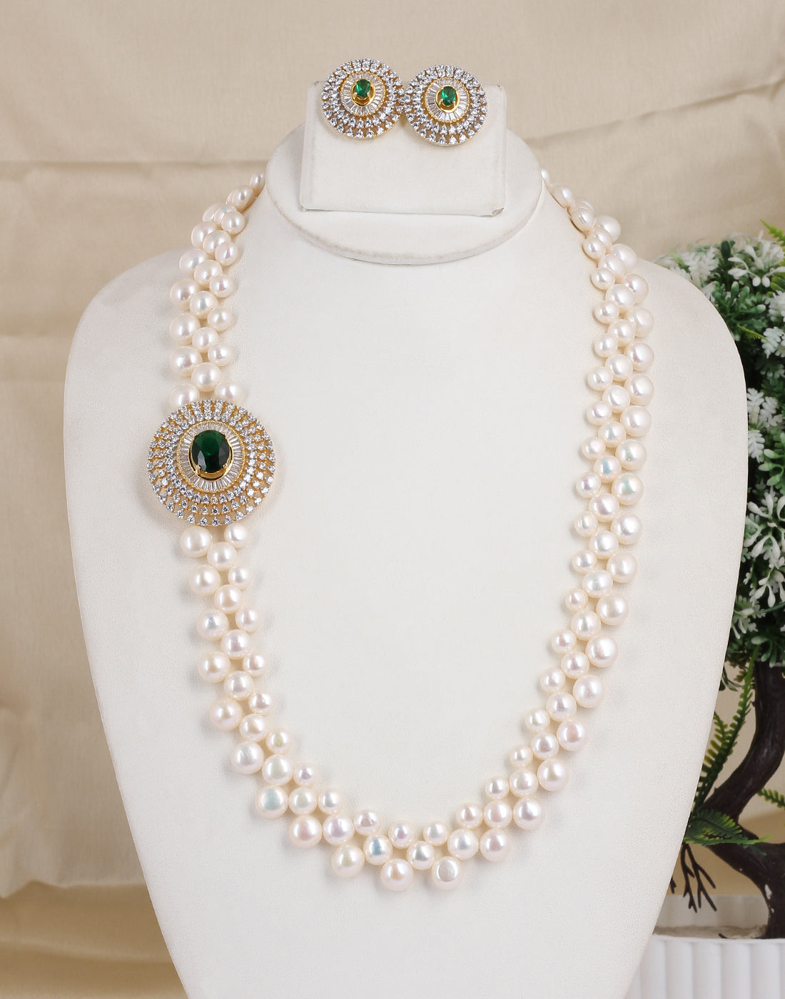Real Natural Fresh Water Exclusive Pearl Set With Certificate(D.No ADPRLS1726)