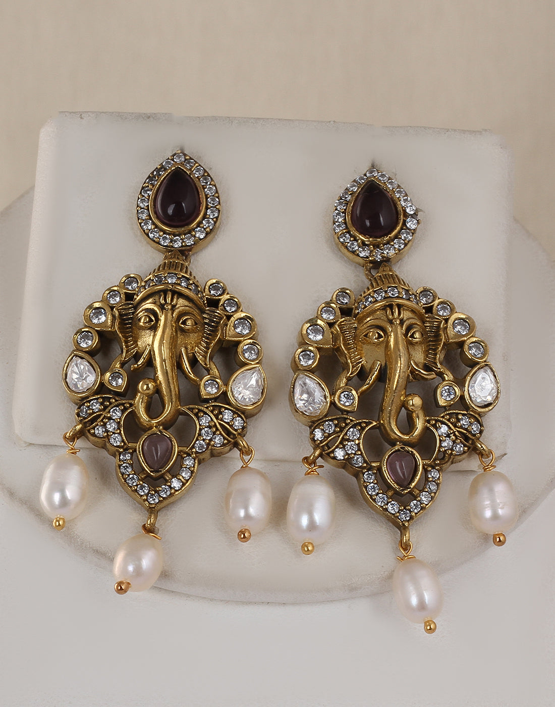 Real Natural Fresh Water Double String Pearl Set With Certificate(D.No ADPRLS1760)