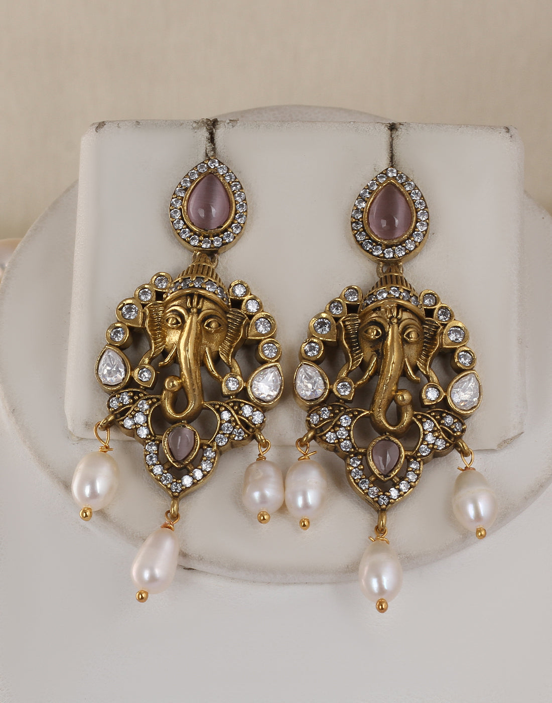 Real Natural Fresh Water Double String Pearl Set With Certificate(D.No ADPRLS1763)