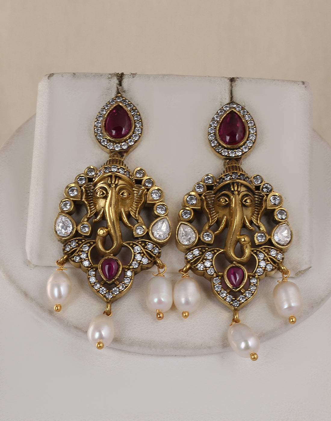 Real Natural Fresh Water Double String Pearl Set With Certificate(D.No ADPRLS1765)