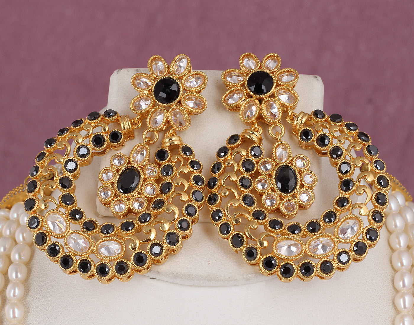 Real Natural Fresh Water Exclusive Pearl Set With Certificate(D.No ADPRLS1794)