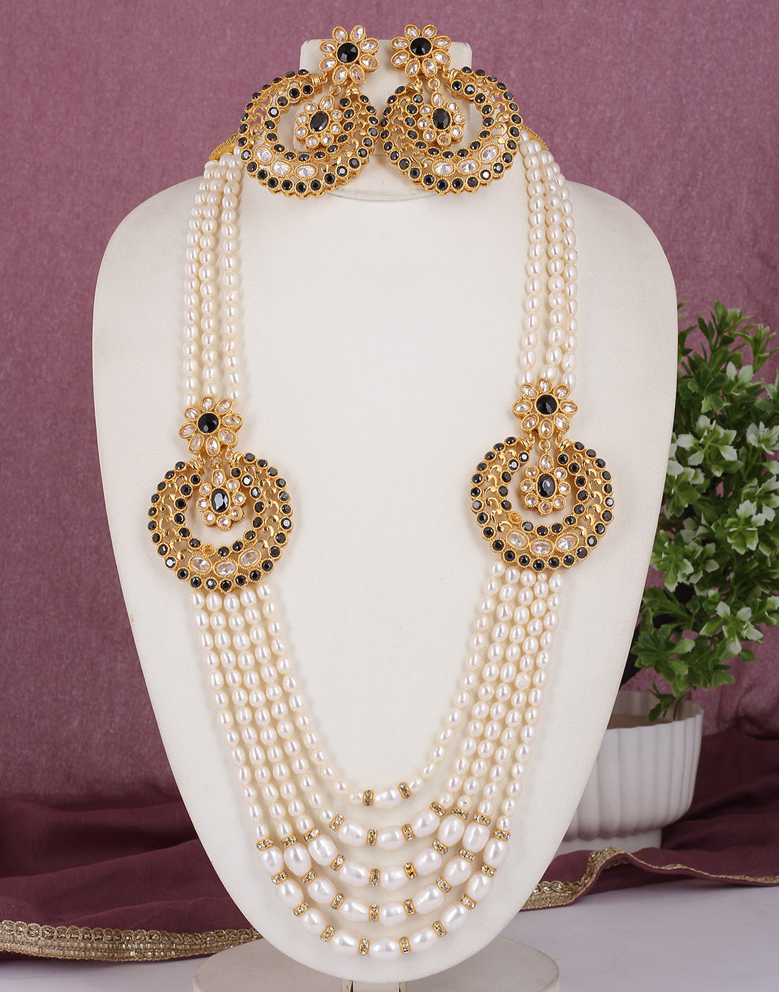 Real Natural Fresh Water Exclusive Pearl Set With Certificate(D.No ADPRLS1794)