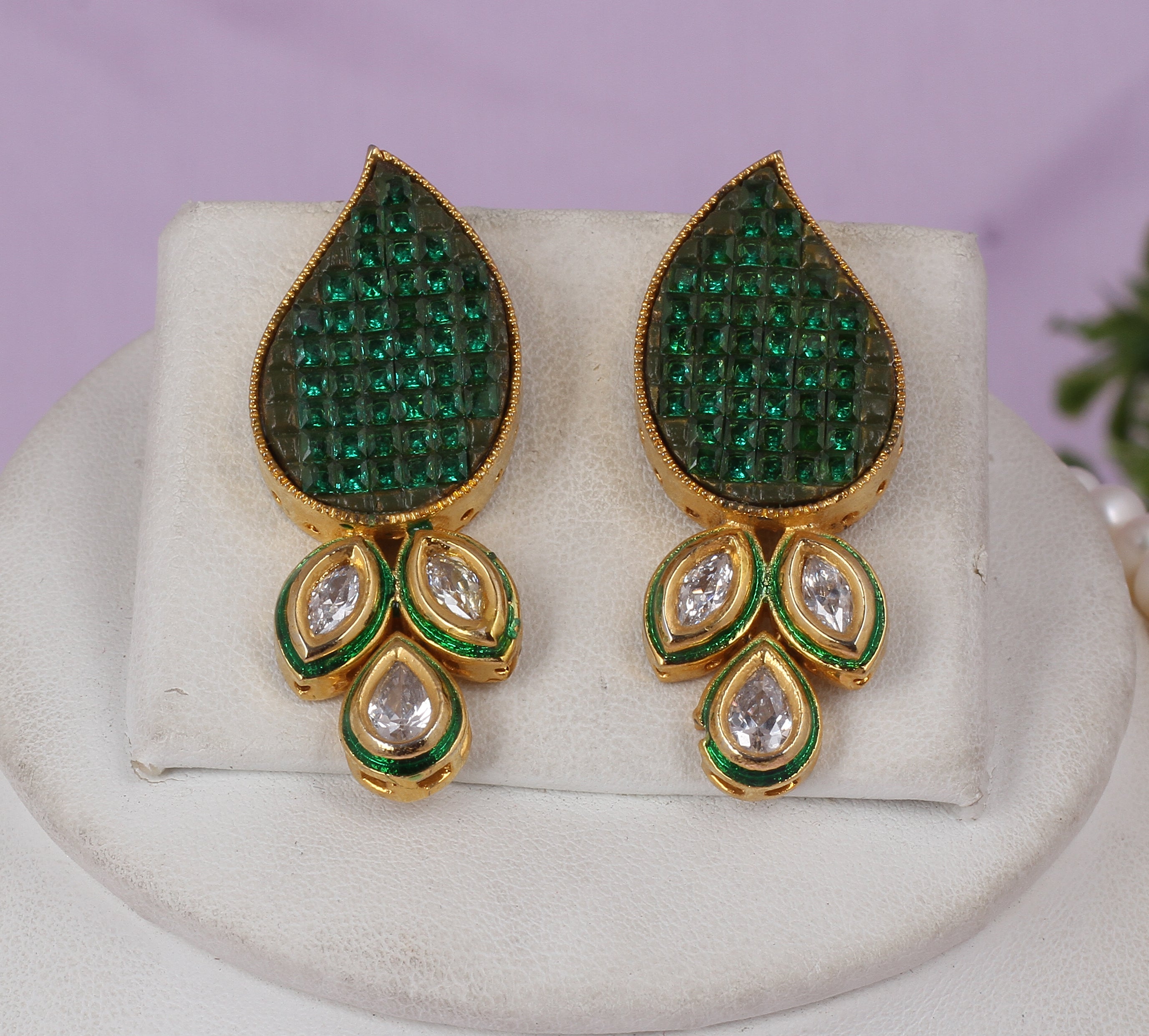 Real Natural Fresh Water Double String Pearl Set With Certificate(D.No ADPRLS1854)