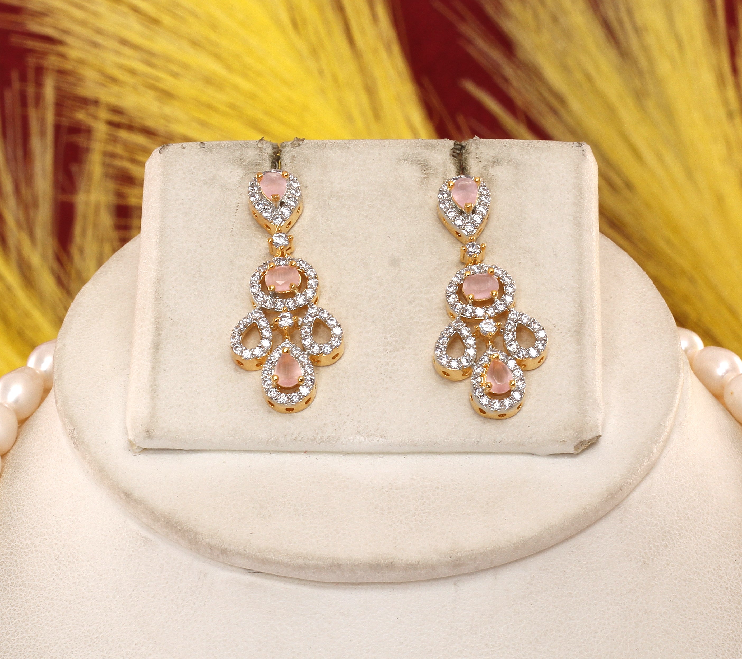 Real Natural Fresh Water Pearl Set With Certificate(D.No ADPRLS1899)
