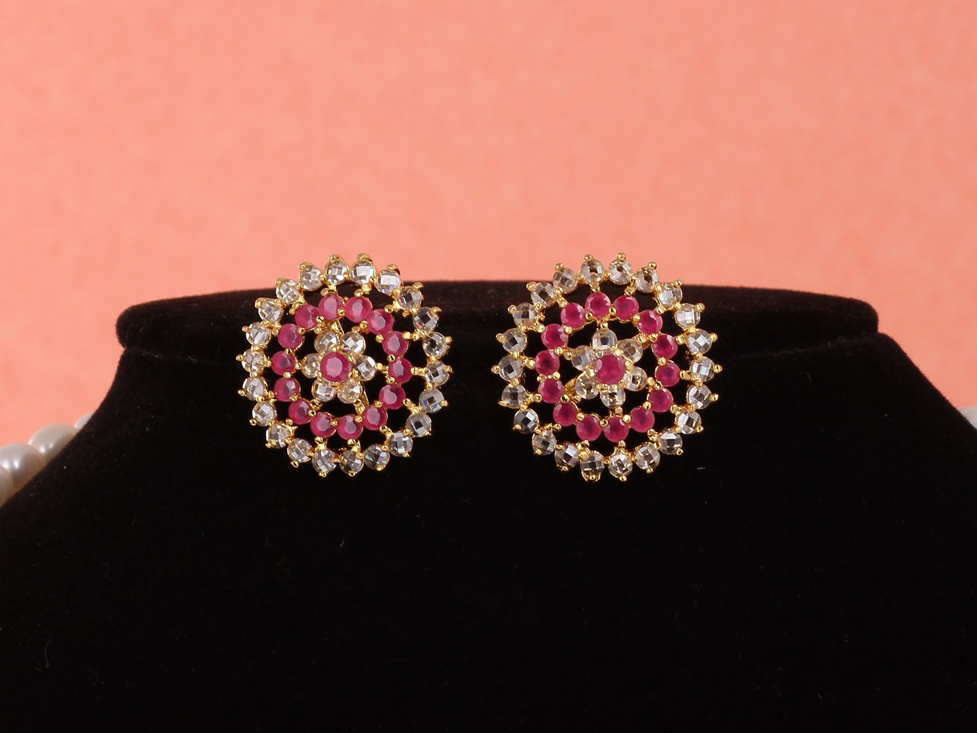 Real Natural Fresh Water Double String Pearl Set With Certificate(D.No ADPRLS1962)