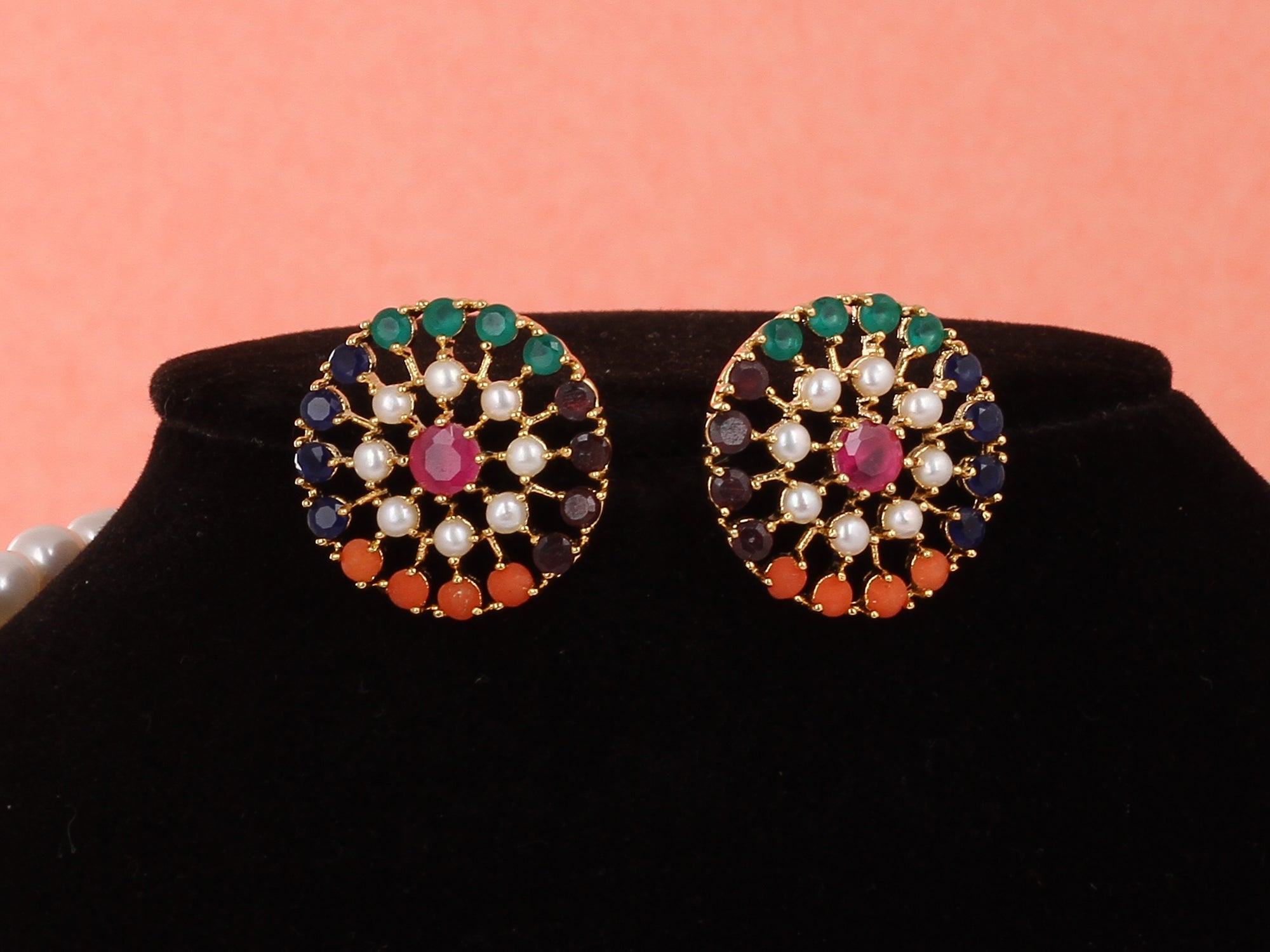 Real Natural Fresh Water Double String Pearl Set With Certificate(D.No ADPRLS1963)