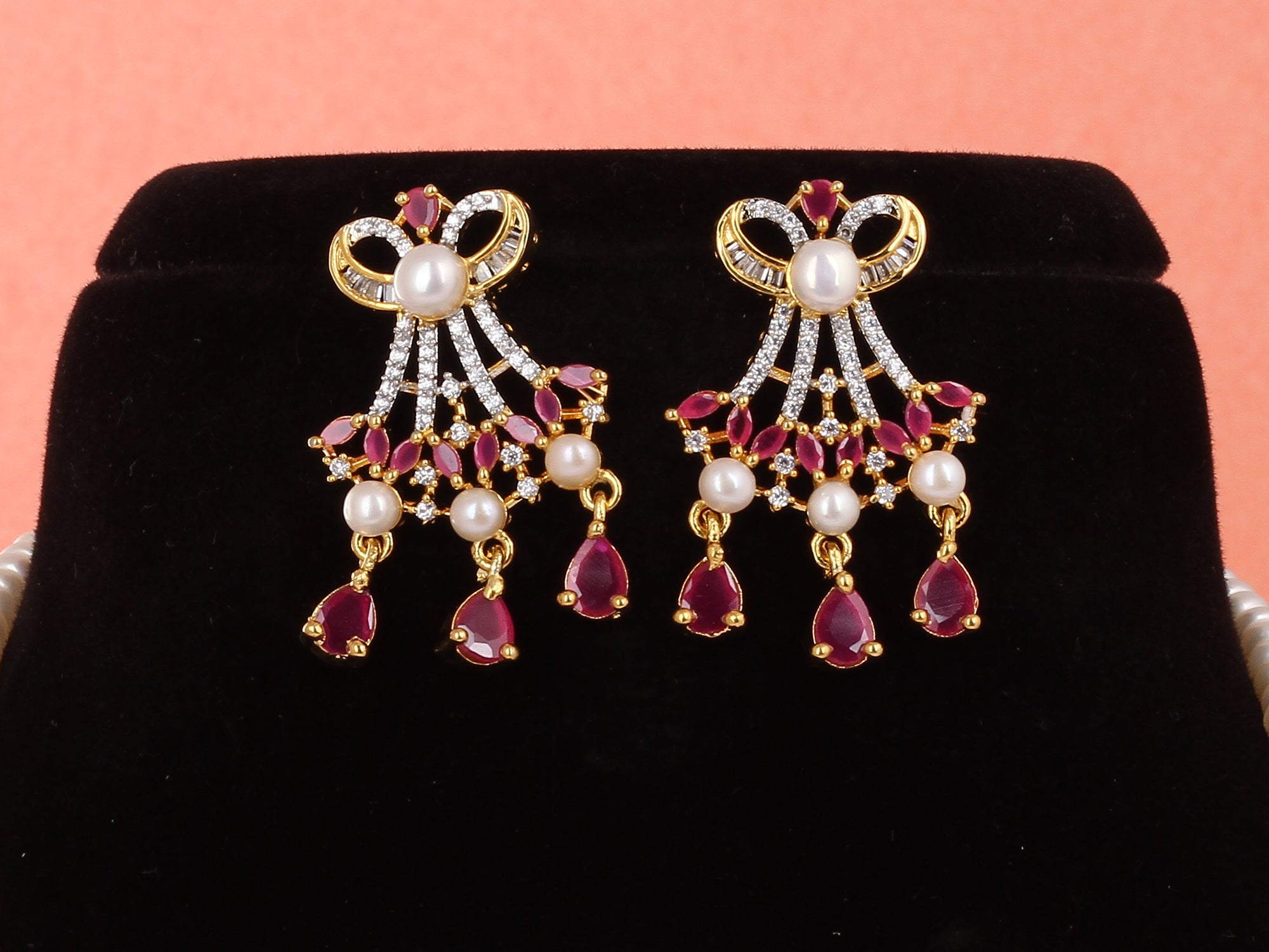 Real Natural Fresh Water Pearls Rani Haar Set With Certificate(D.No ADPRLS1982)