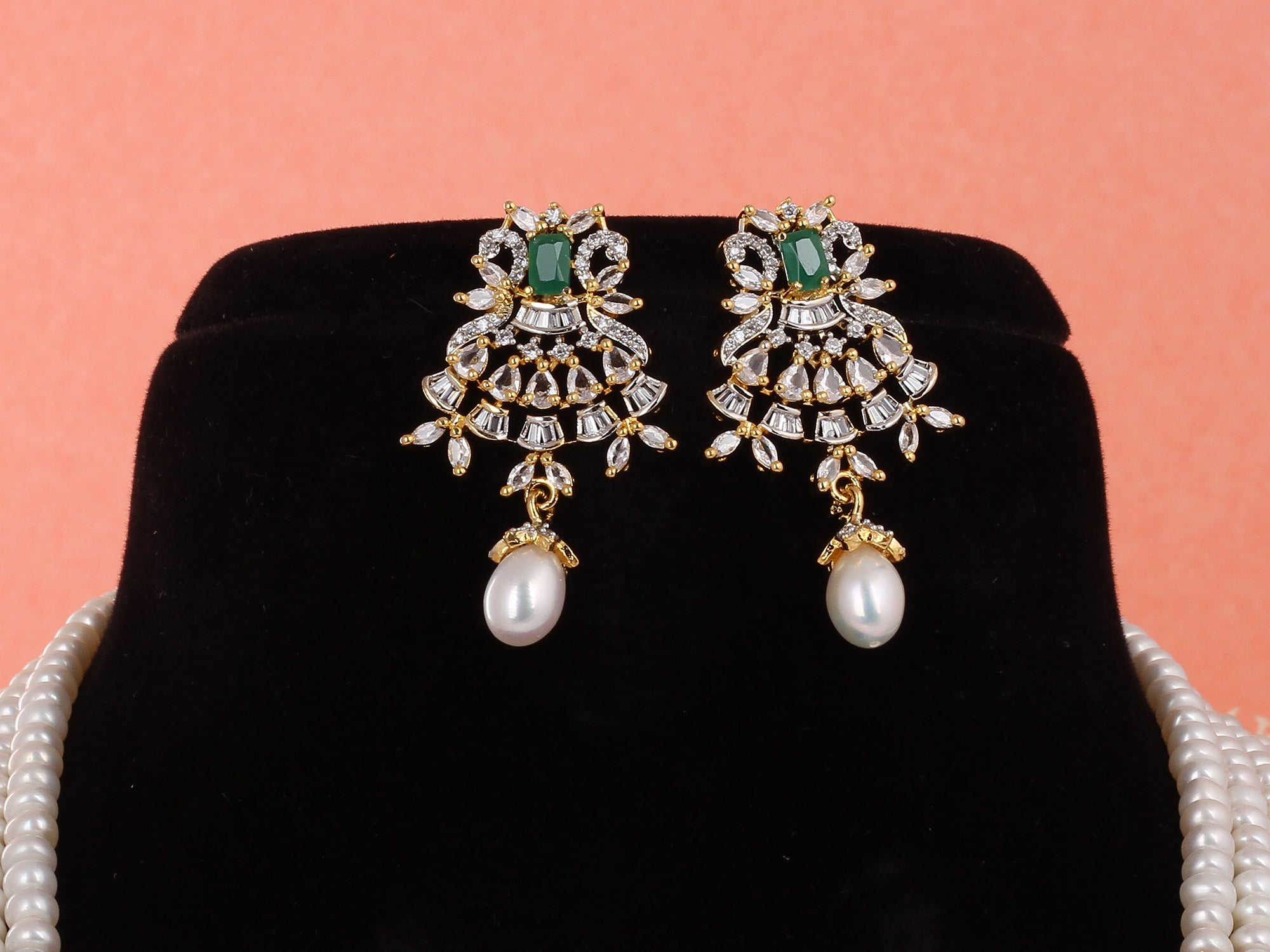 Real Natural Fresh Water Pearls Rani Haar Set With Certificate(D.No ADPRLS1984)