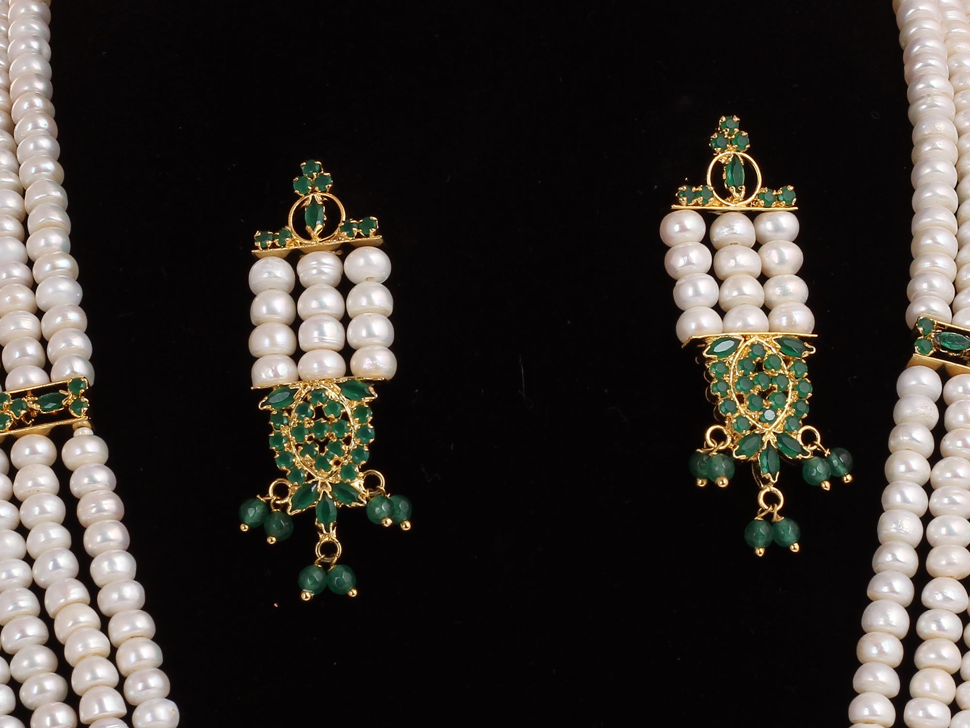 Real Natural Fresh Water Pearls Rani Haar Set With Certificate(D.No ADPRLS1995)