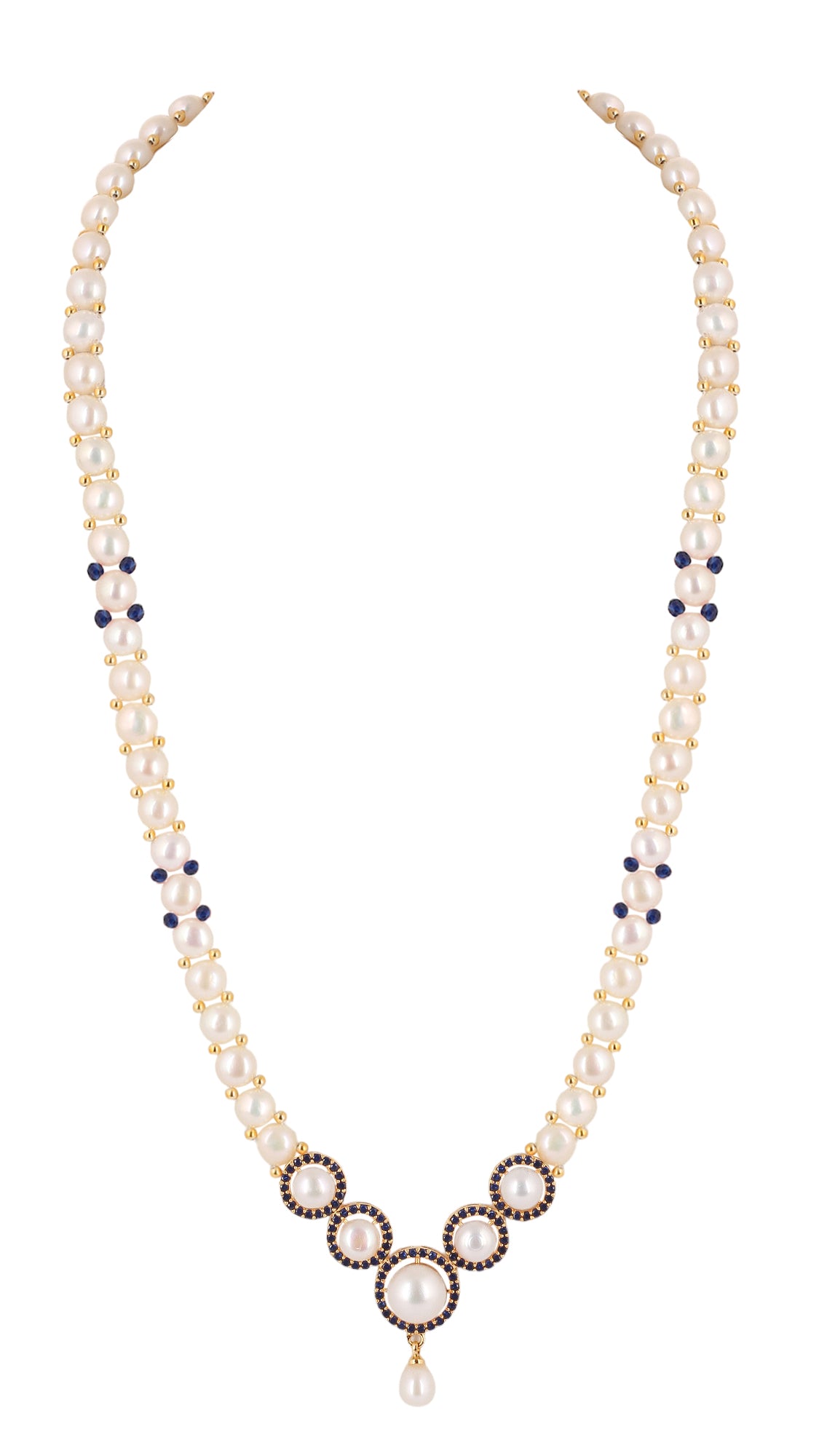 Real Natural Fresh Water Button Pearl Set For Women With Certificate(D.No ADPRLS2078)