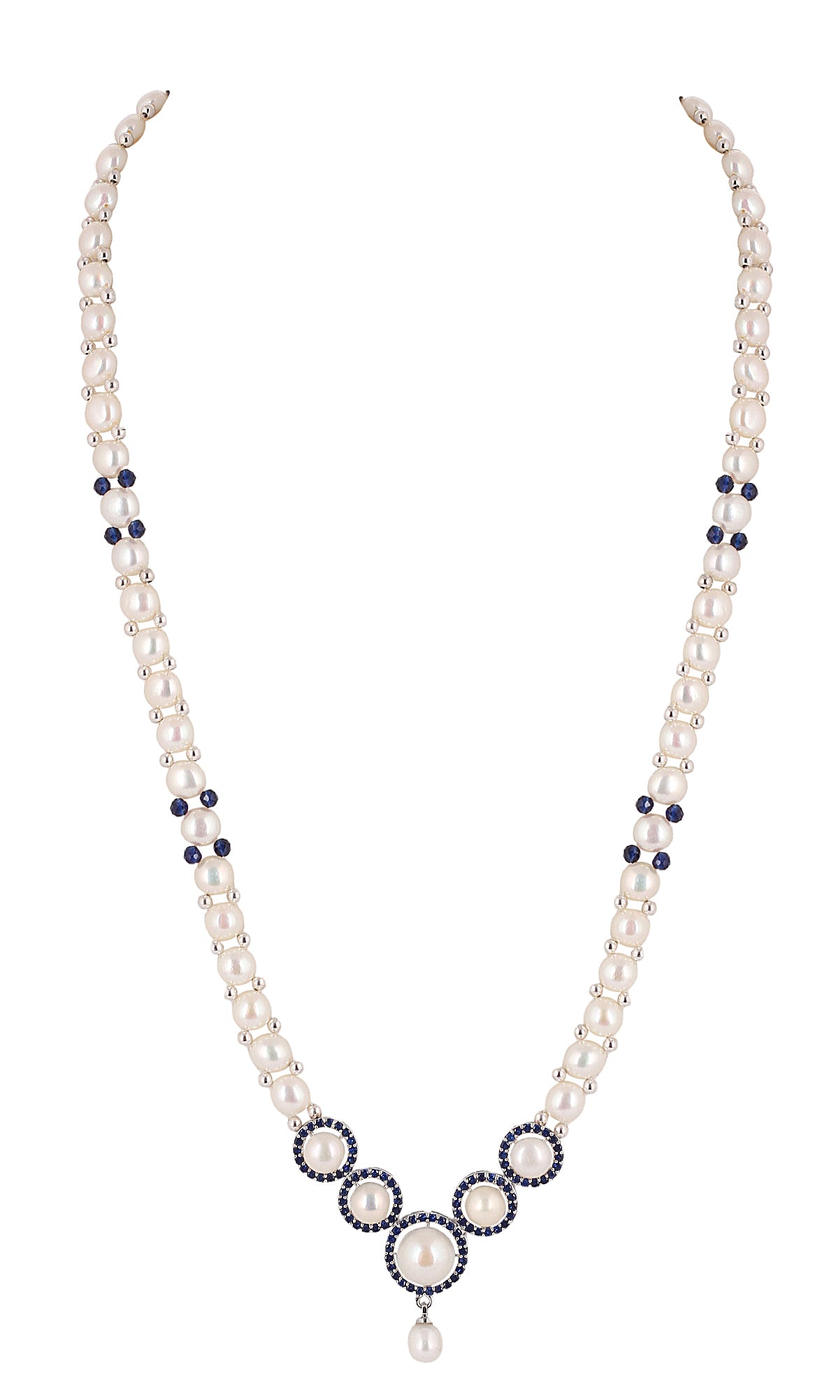 Real Natural Fresh Water Button Pearl Set For Women With Certificate(D.No ADPRLS2083)