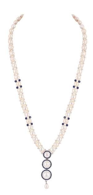 Real Natural Fresh Water Button Pearls Set For Women With Certificate