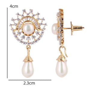 Real Natural Fresh Water Double String Pearls Set For Women With Certificate