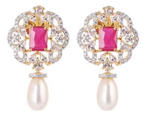 Real Natural Fresh Water Double String Pearls Set For Women With Certificate