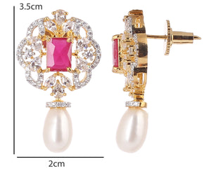 Real Natural Fresh Water Double String Pearls Set For Women With Certificate