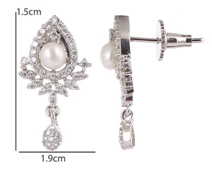 Real Natural Fresh Water Single String Pearls Set For Women With Certificate