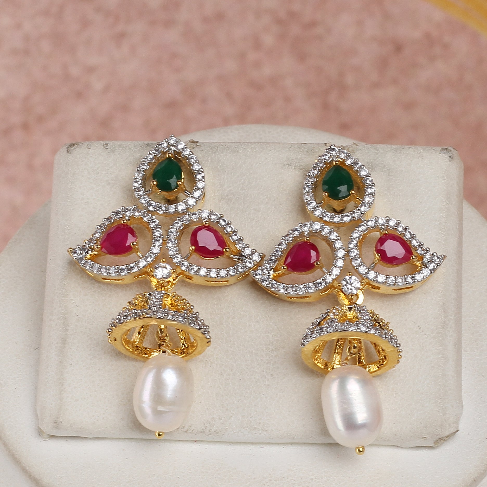 Real Natural Fresh Water Single String Exclusive Pearls Set For Women With Certificate(D.No ADPRLS2314)