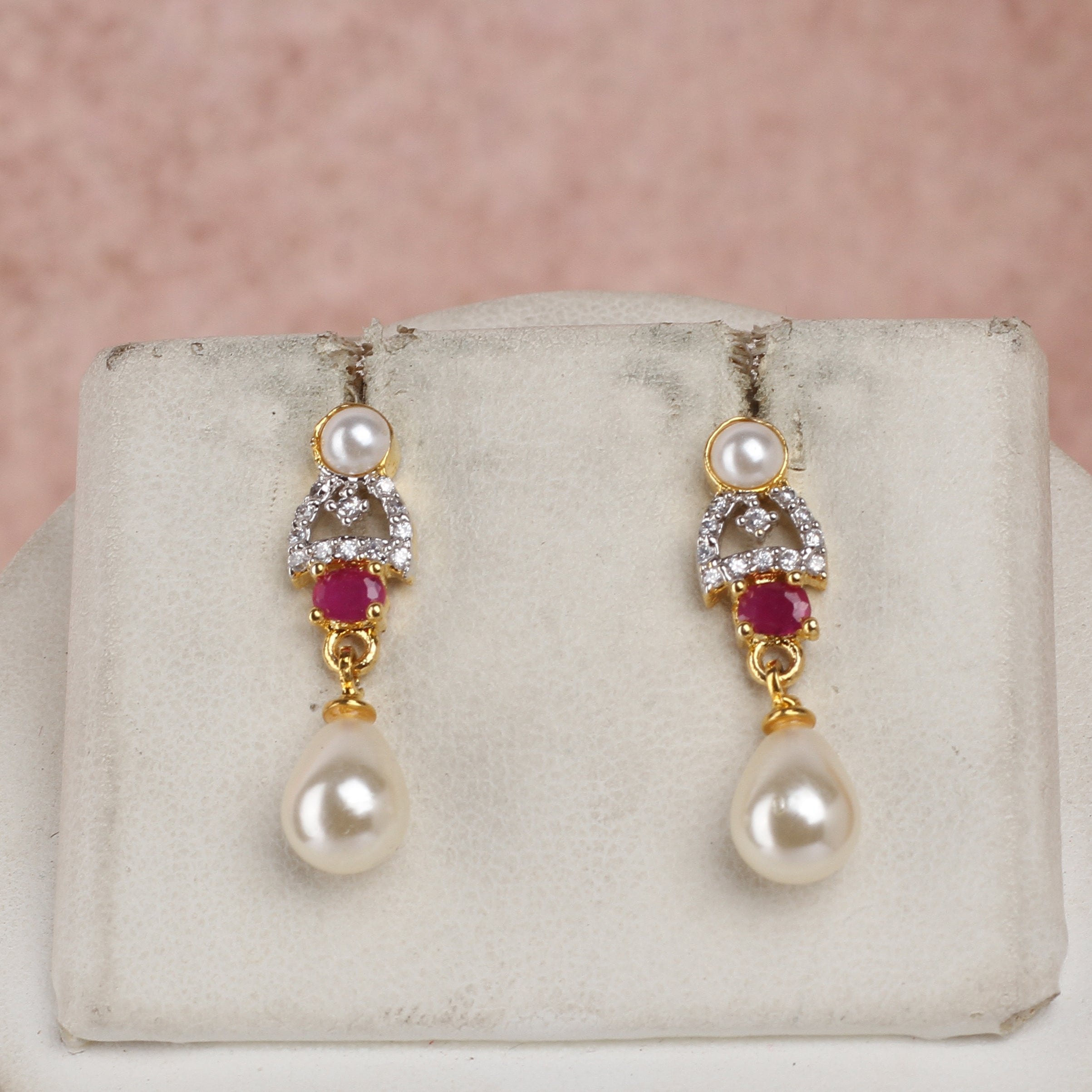 Real Natural Fresh Water Single String Small Size Pearls Set For Women With Certificate(D.No ADPRLS2320)
