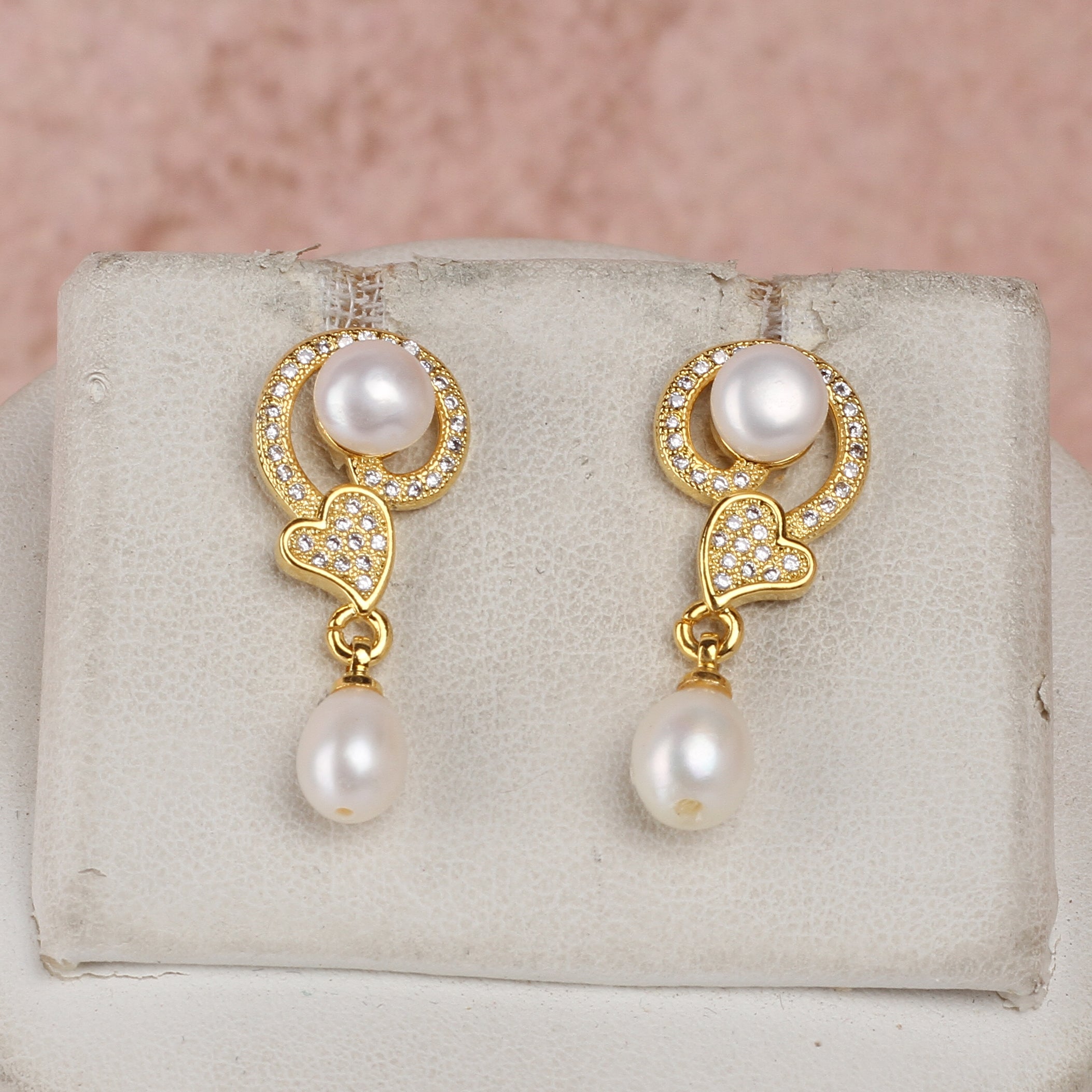 Real Natural Fresh Water Single String Small Size Pearls Set For Women With Certificate(D.No ADPRLS2324)