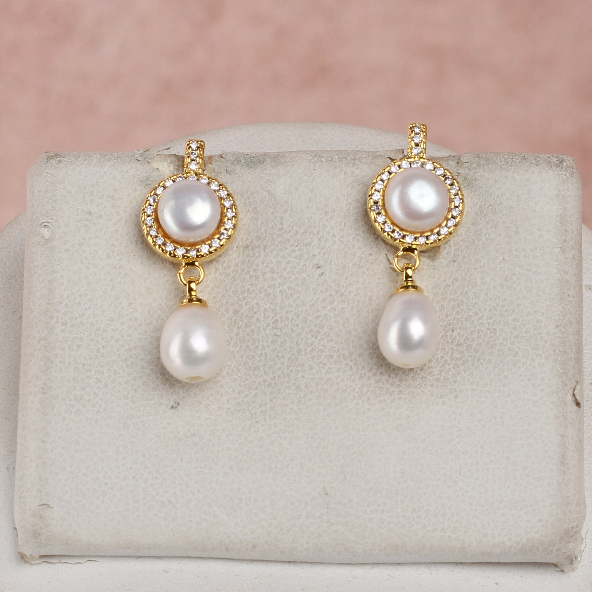 Real Natural Fresh Water Single String Small Size Pearls Set For Women With Certificate(D.No ADPRLS2325)