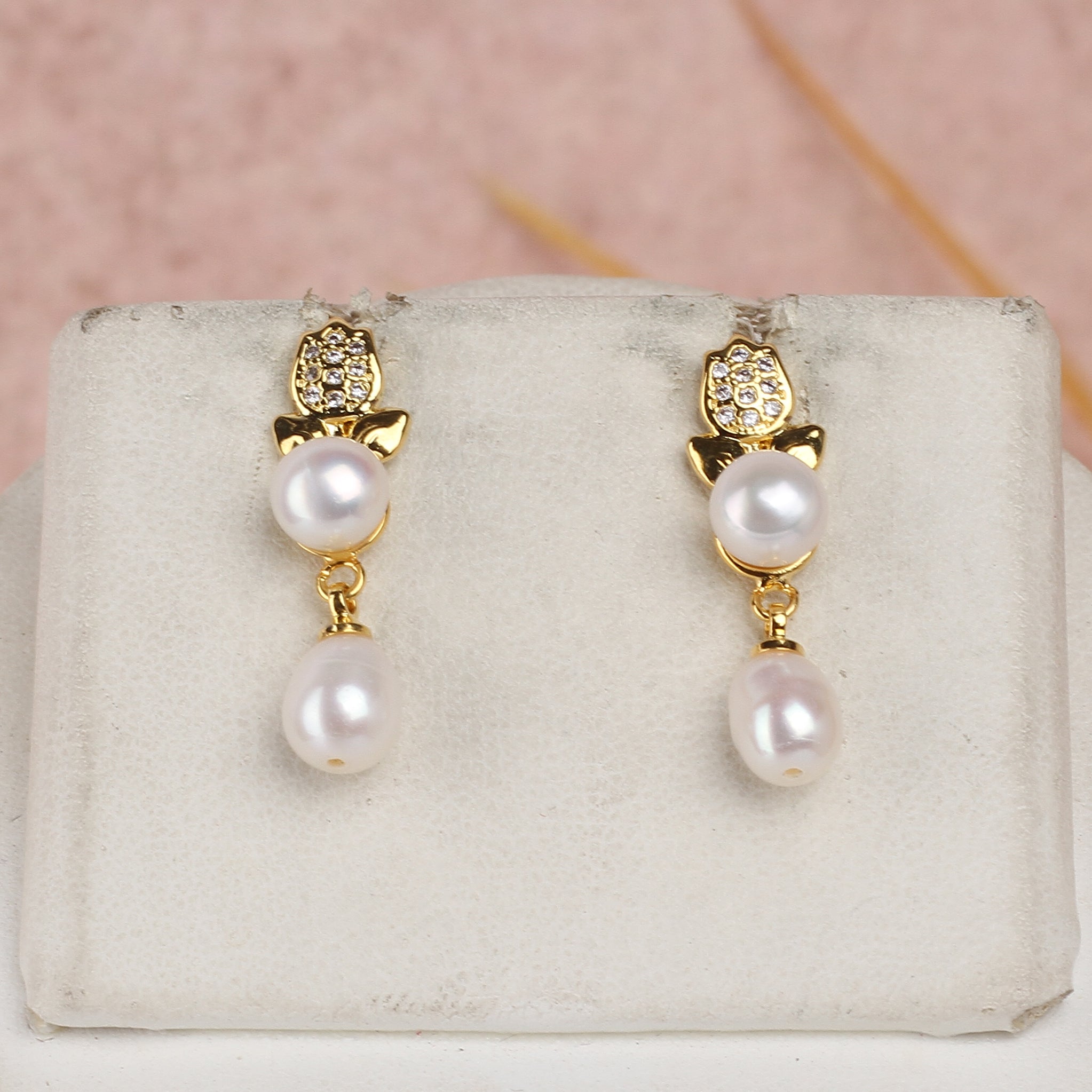 Real Natural Fresh Water Single String Small Size Pearls Set For Women With Certificate(D.No ADPRLS2326)