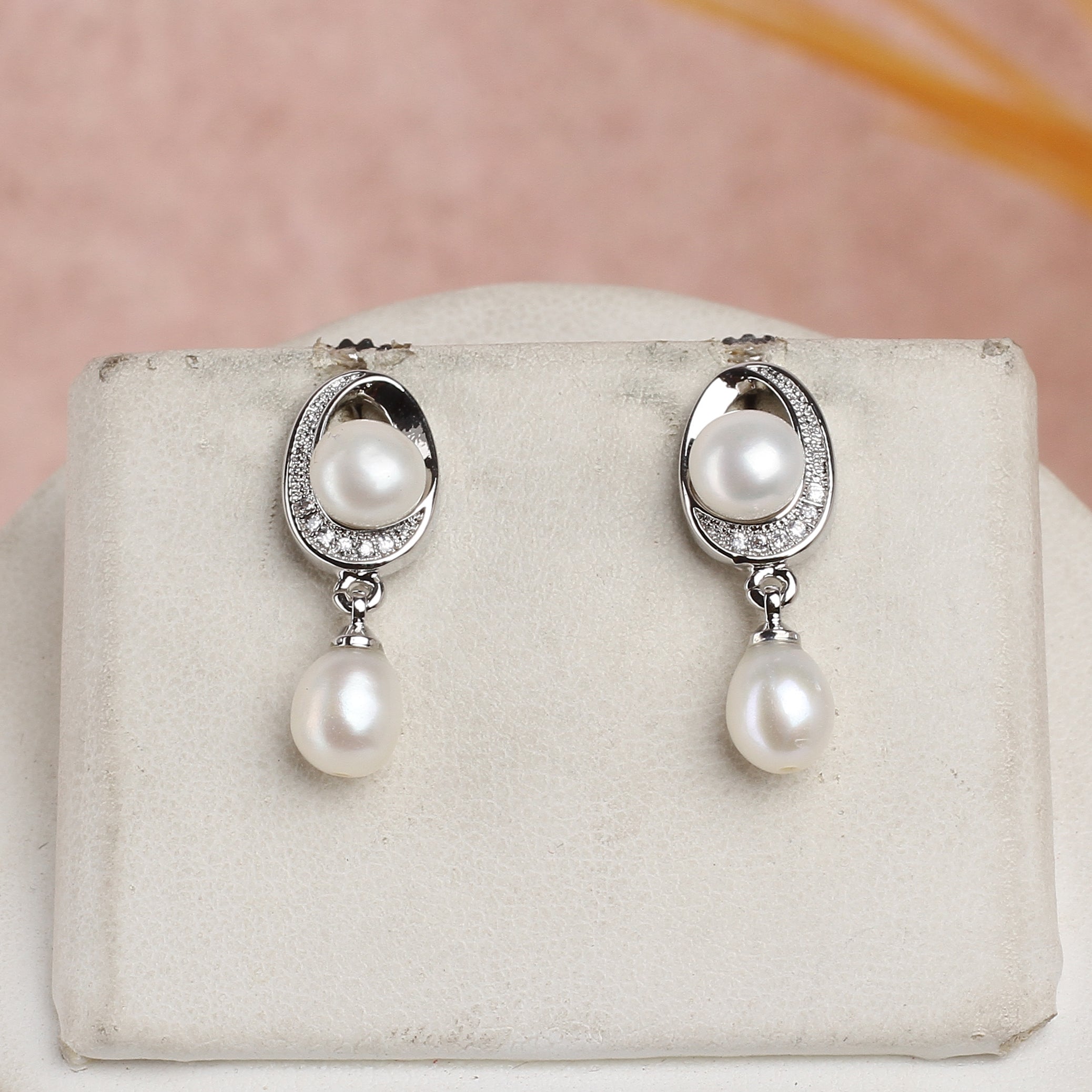 Real Natural Fresh Water Single String Small Size Pearls Set For Women With Certificate(D.No ADPRLS2338)
