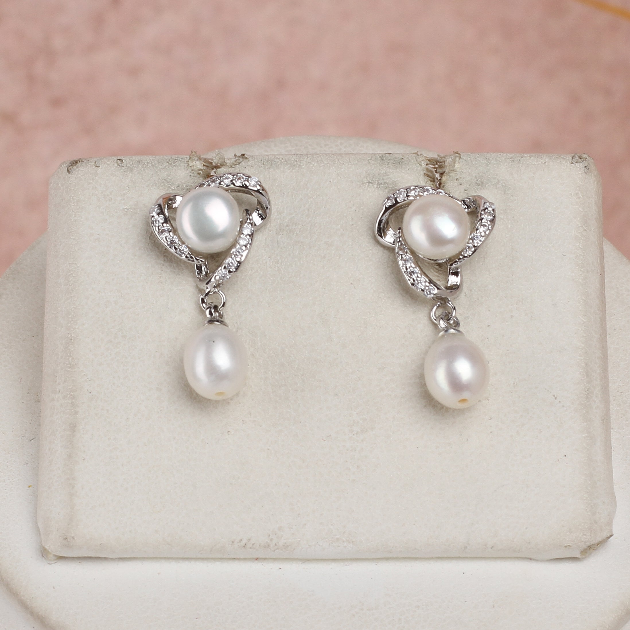 Real Natural Fresh Water Single String Small Size Pearls Set For Women With Certificate(D.No ADPRLS2341)